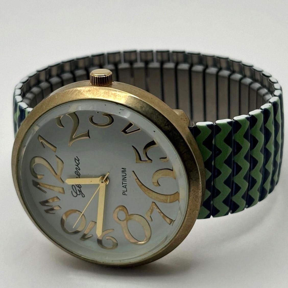 Other Gold & Green Striped Watch Size ONE SIZE - 3 Thumbnail