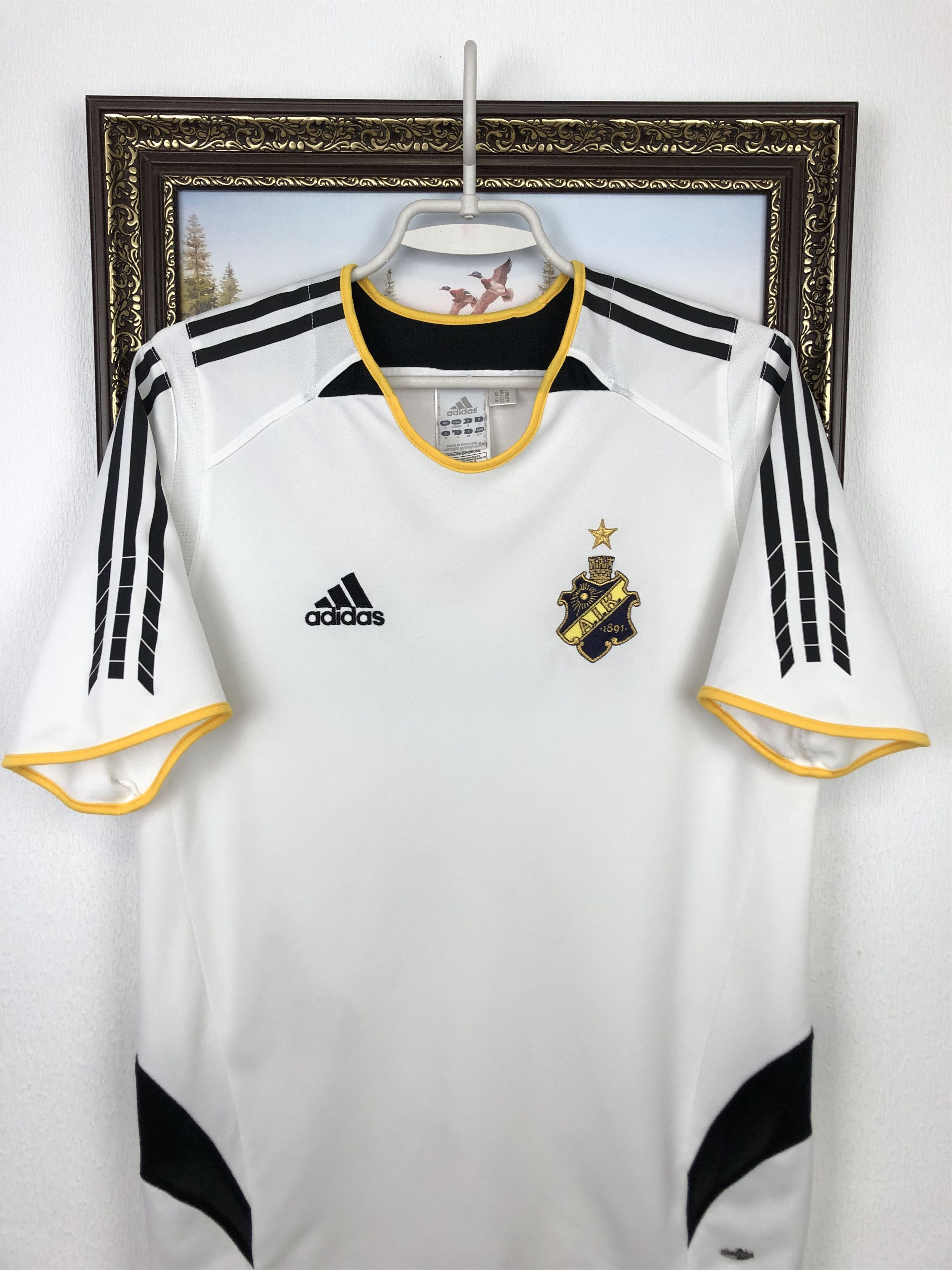 Adidas AIK Fotboll Shirt football shirt Soccer Adidas Jersey Trikot Size US S / EU 44-46 / 1 - 2 Thumbnail