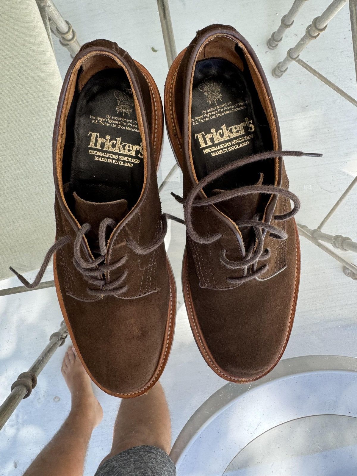 Tricker's Trickers Chocolate Repello Tramping Shoes (x Superdenim) Size US 7 / EU 40 - 2 Thumbnail