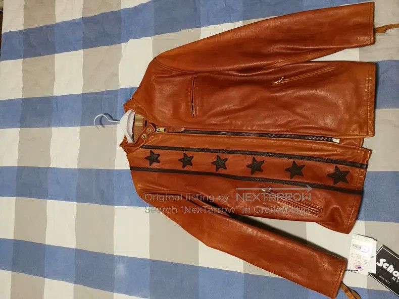 Schott Schott Motorcycle leather coat Size US XXL / EU 58 / 5 - 1 Thumbnail