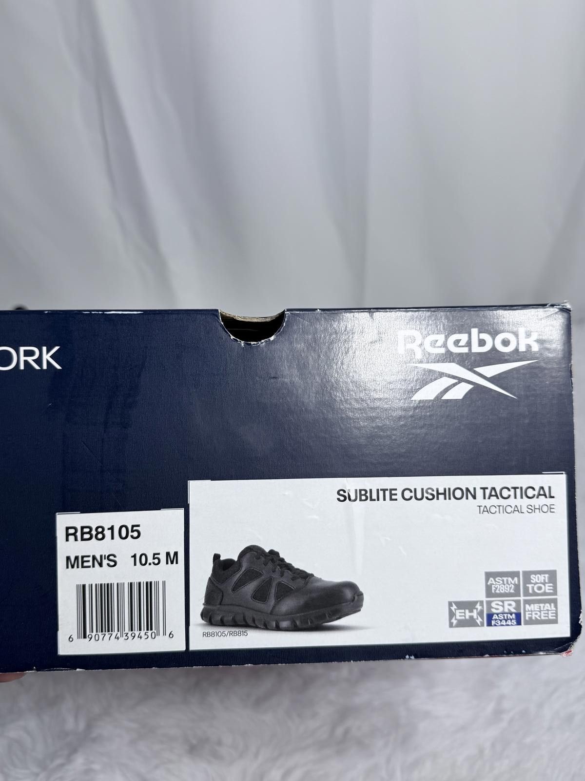 Reebok Reebok Sublite Cushion Work Shoes RB8105 Men's 10.5 M Black Size ONE SIZE - 3 Thumbnail
