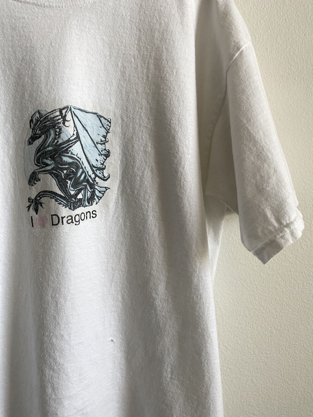 Vintage Y2K 00s I Love Dragons Tee Size US XL / EU 56 / 4 - 5 Thumbnail