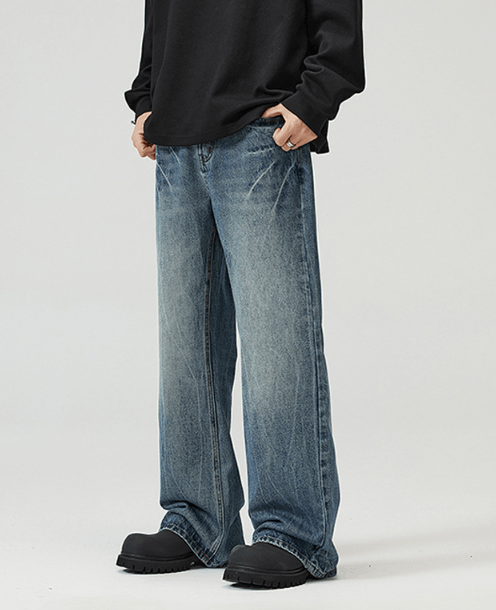 Japanese Brand × Vintage Retro high street American style loose flared baggy jeans Size US 32 / EU 48 - 2 Thumbnail