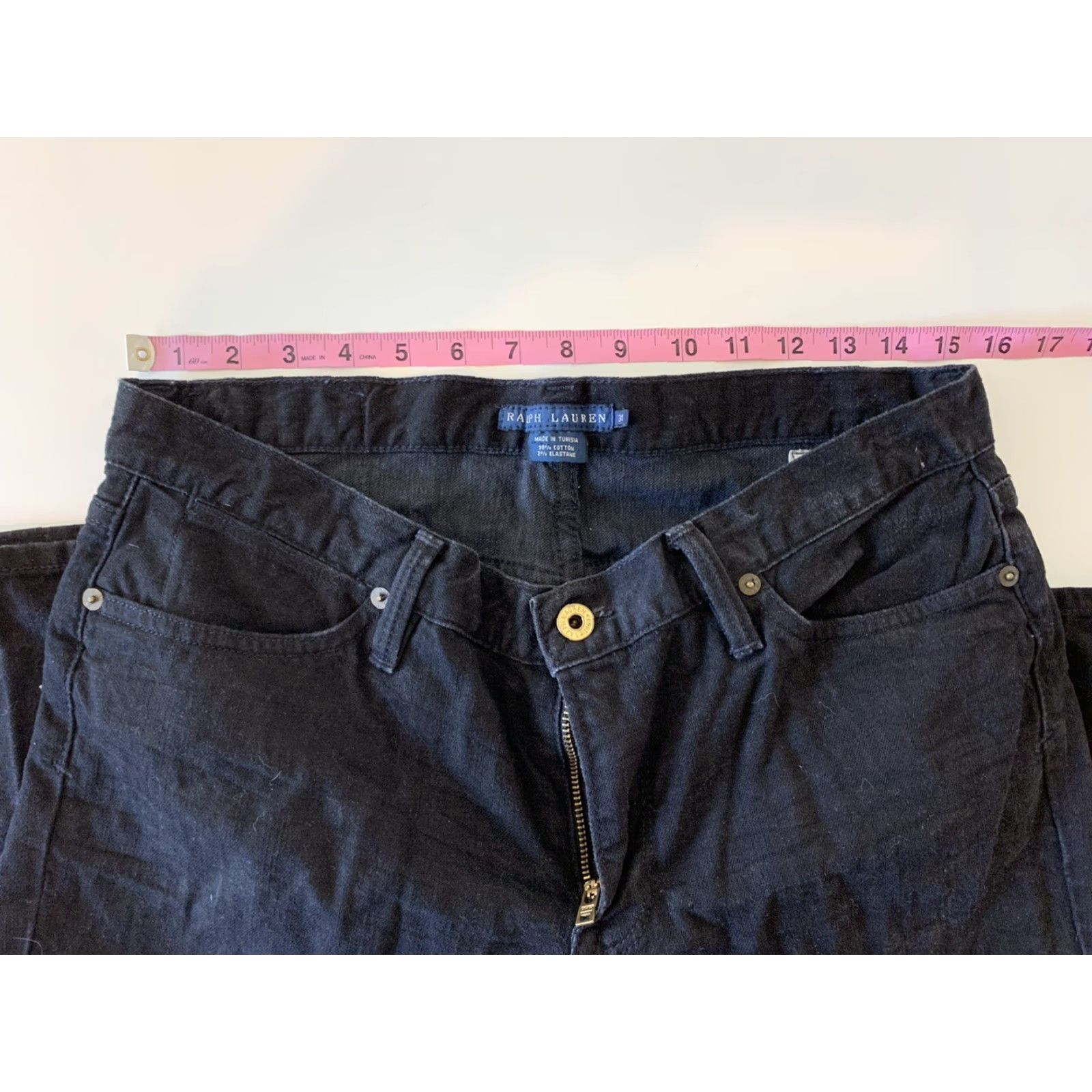 Ralph Lauren Ralph Lauren Blue Label Madison Black Wash Denim Jeans Women's 31 Bootcut Size 24" / US 00 / IT 34 - 5 Thumbnail