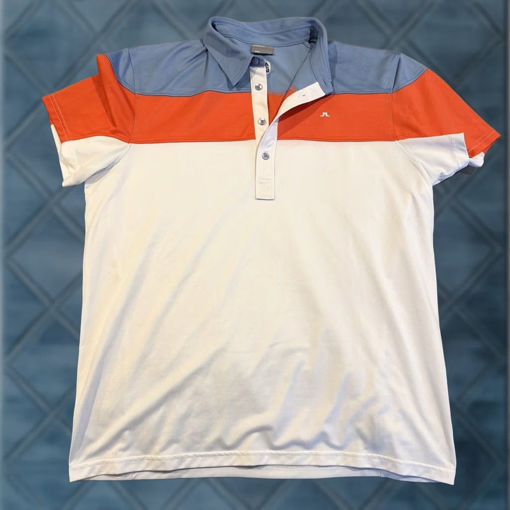 J.Lindeberg J.Lindeberg Golf Polo Bel Air Country Club Men’s XL Multicolor Logo Short Sleeve Button Collar Spread Casual Size US XL / EU 56 / 4 - 1 Thumbnail