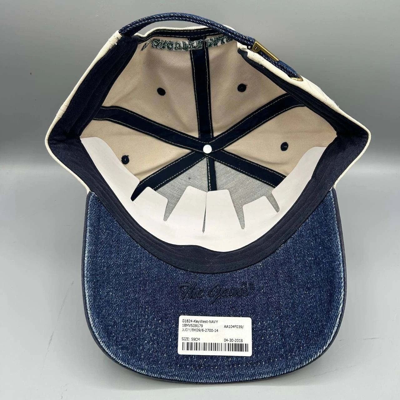 The Game Key West Brewing Ol Grouper Pale Ale Hat Men Navy Strap Back Size ONE SIZE - 2 Thumbnail