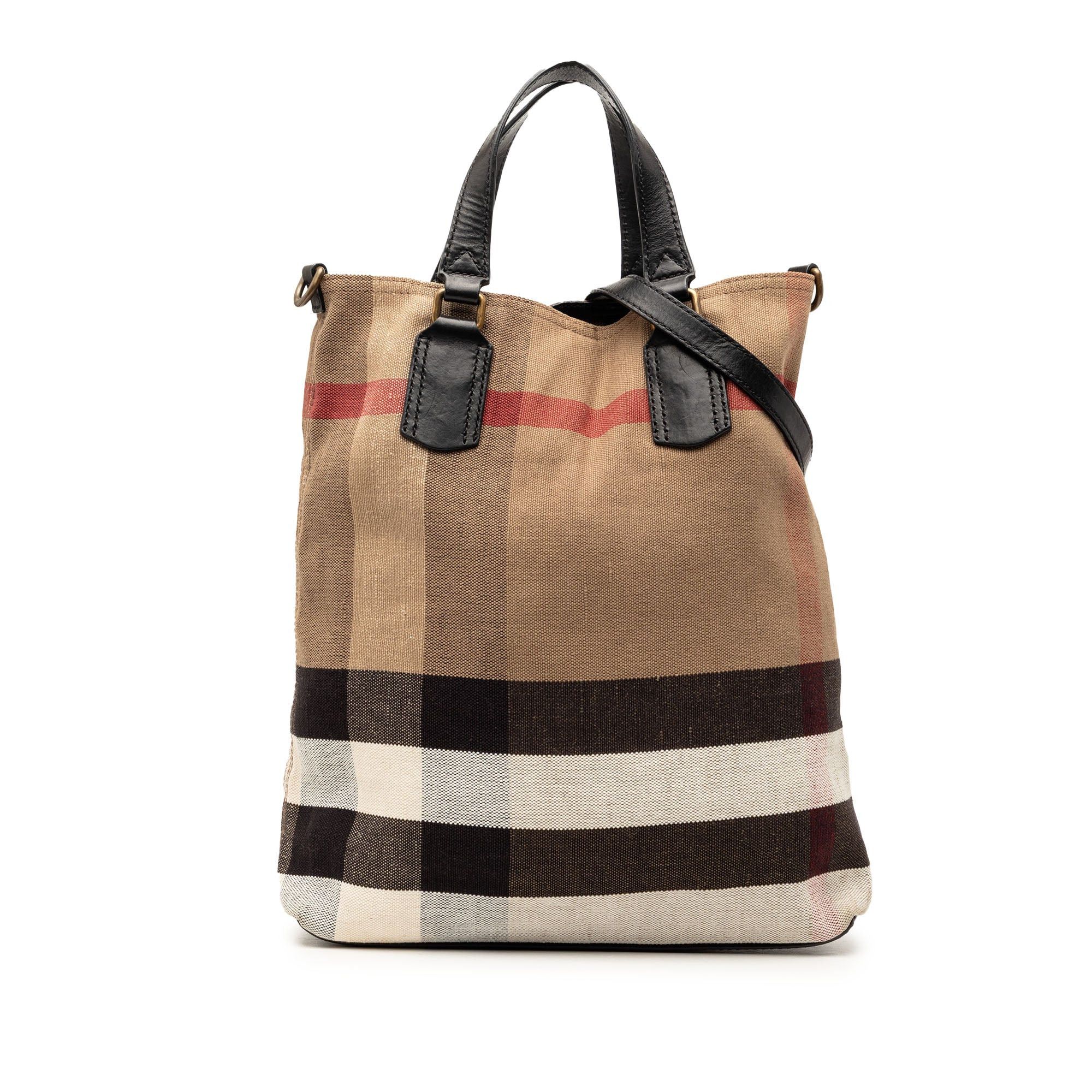 Burberry Mega Check Canvas Tottenham Brit Satchel Size ONE SIZE - 1 Thumbnail