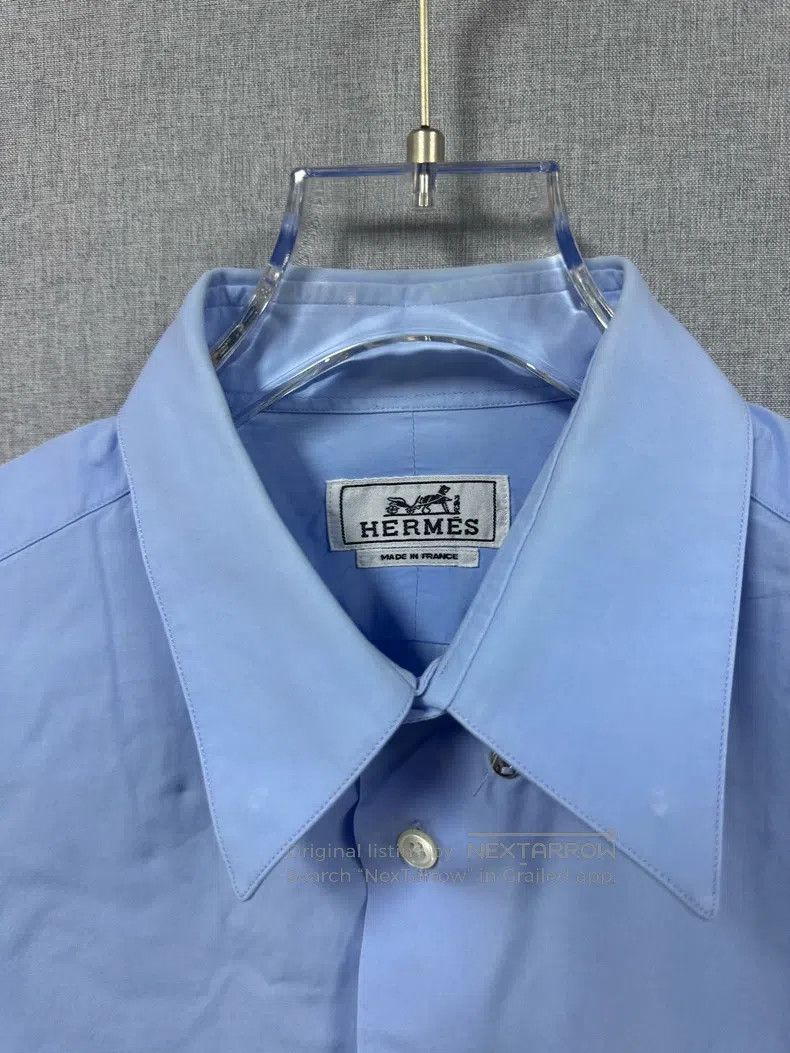 Hermes Hermes size 39 Light Blue Shirt Size US XXS / EU 40 - 4 Thumbnail