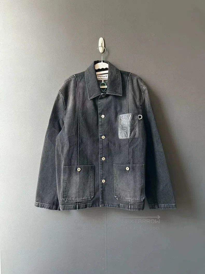 Loewe LOEWE Denim Jacket with Leather Patch. Size US L / EU 52-54 / 3 - 1 Thumbnail