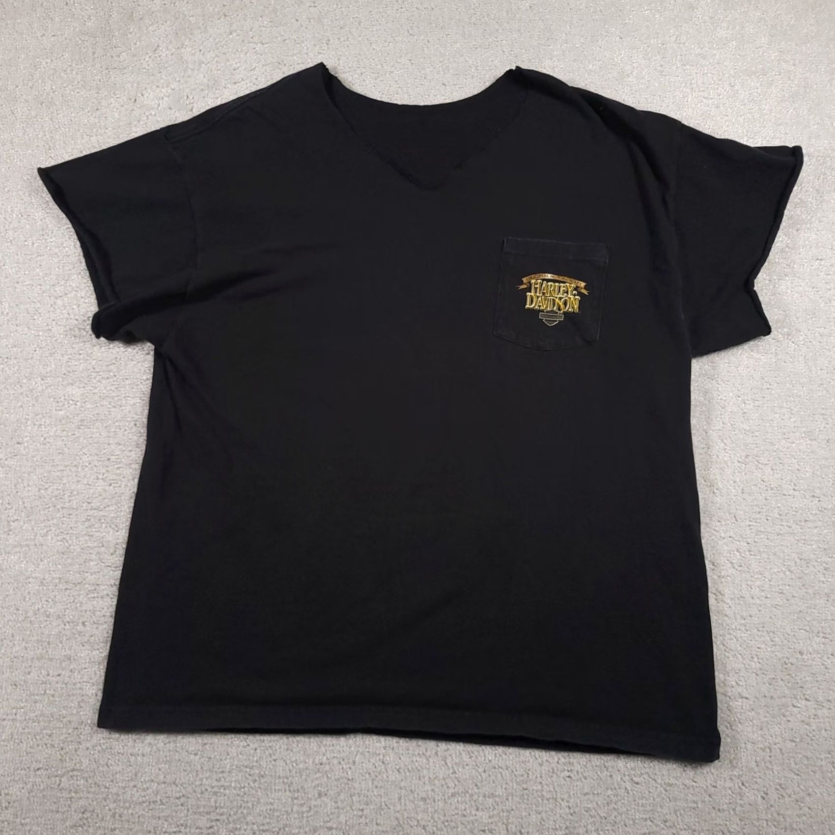 Harley Davidson VINTAGE Harley-Davidson Shirt Mens XL Pocket Grand Canyon Route 66 2000s Black Graphic Print Pocket T-Shirt Mens XXl Size US XL / EU 56 / 4 - 2 Thumbnail