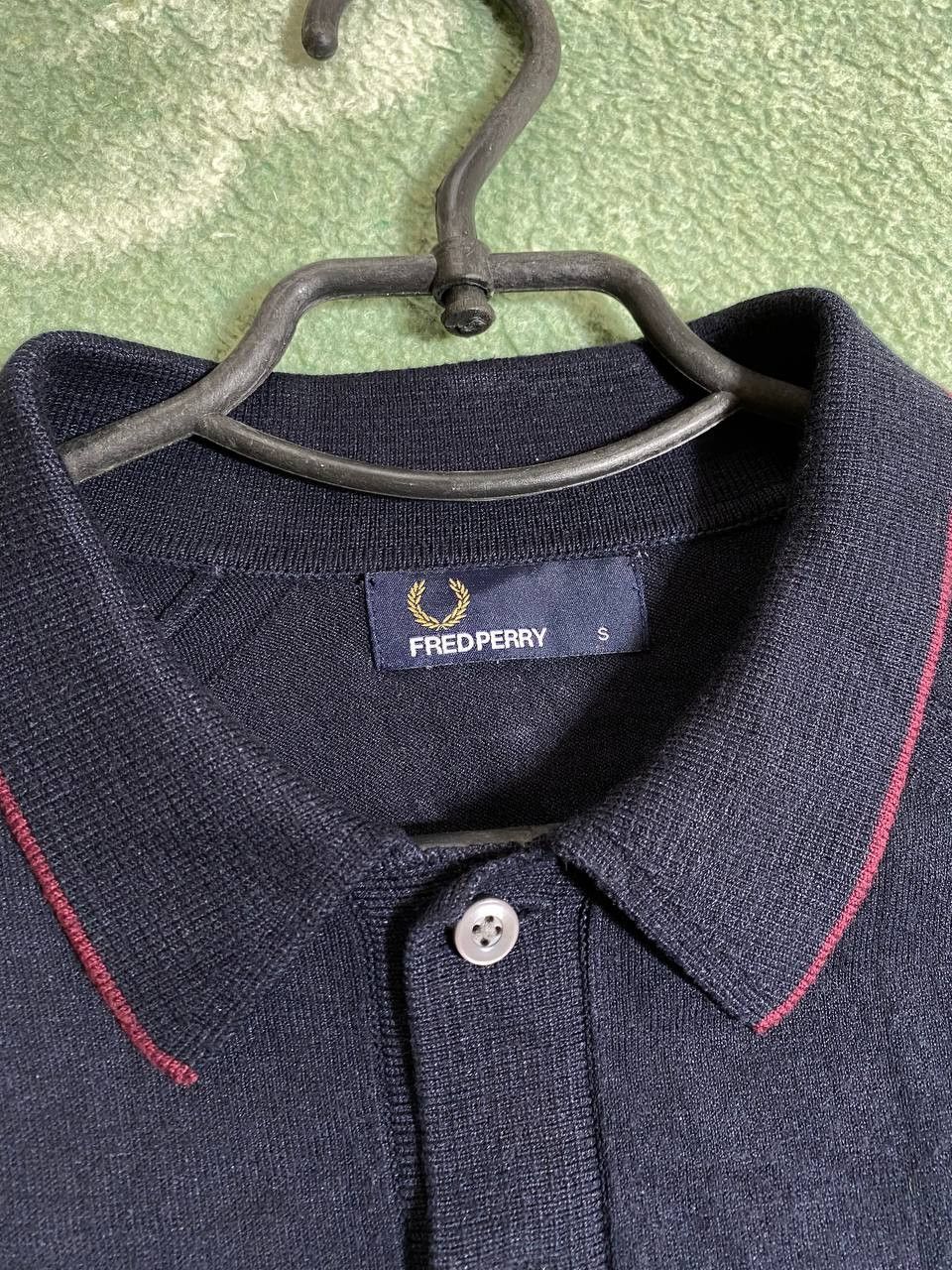 Fred Perry × Vintage Fred Perry 90s Vintage Mens Crew Neck Rugby Sweatshirt Size US S / EU 44-46 / 1 - 2 Thumbnail