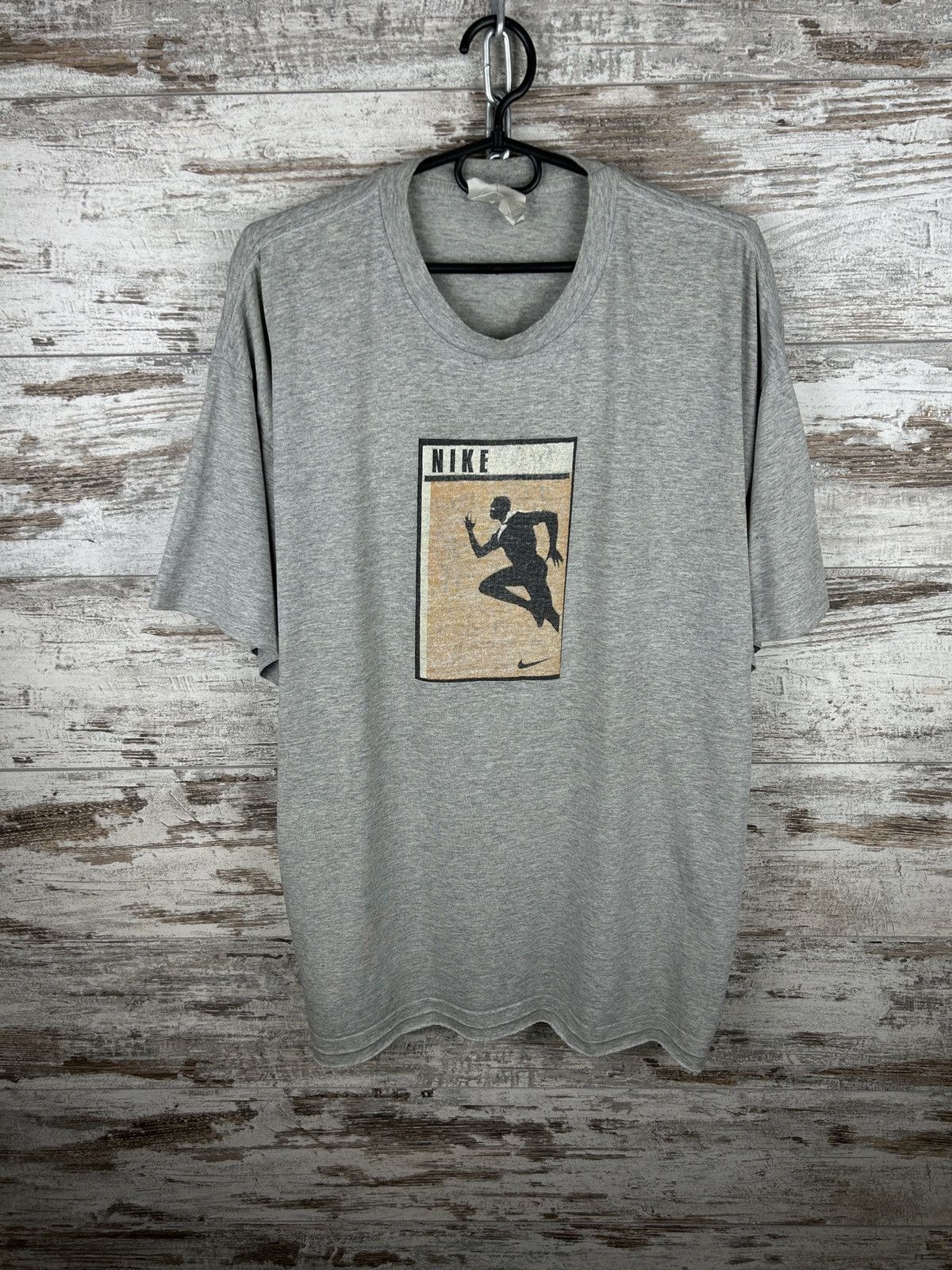 Nike Mens Vintage Nike swoosh running T-shirt tee streetwear rare Size US XL / EU 56 / 4 - 1 Thumbnail