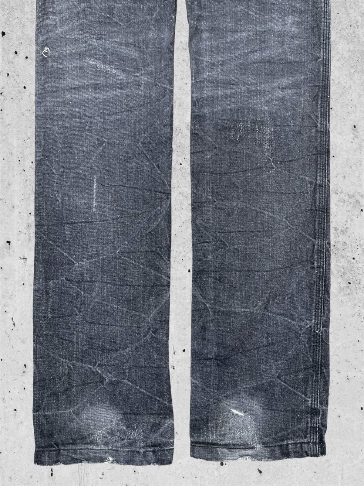Japanese Brand 🔥 Japanese Brand Black Distressed Denim W31🔥 Size US 31 - 12 Thumbnail