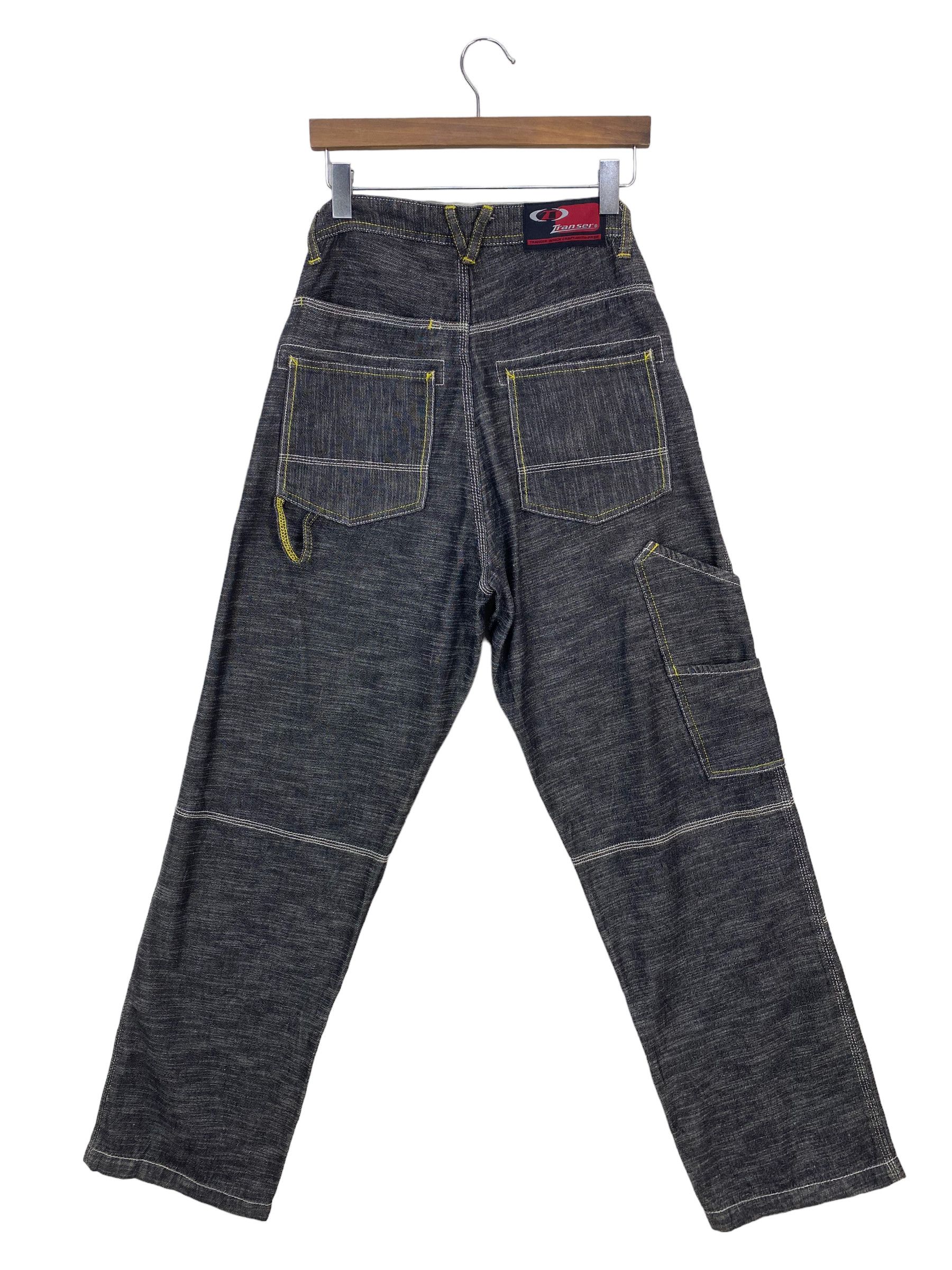 Japanese Brand Transer Carpenter Jeans Transer Hip Hop Skateboards Jeans Size US 29 - 2 Thumbnail