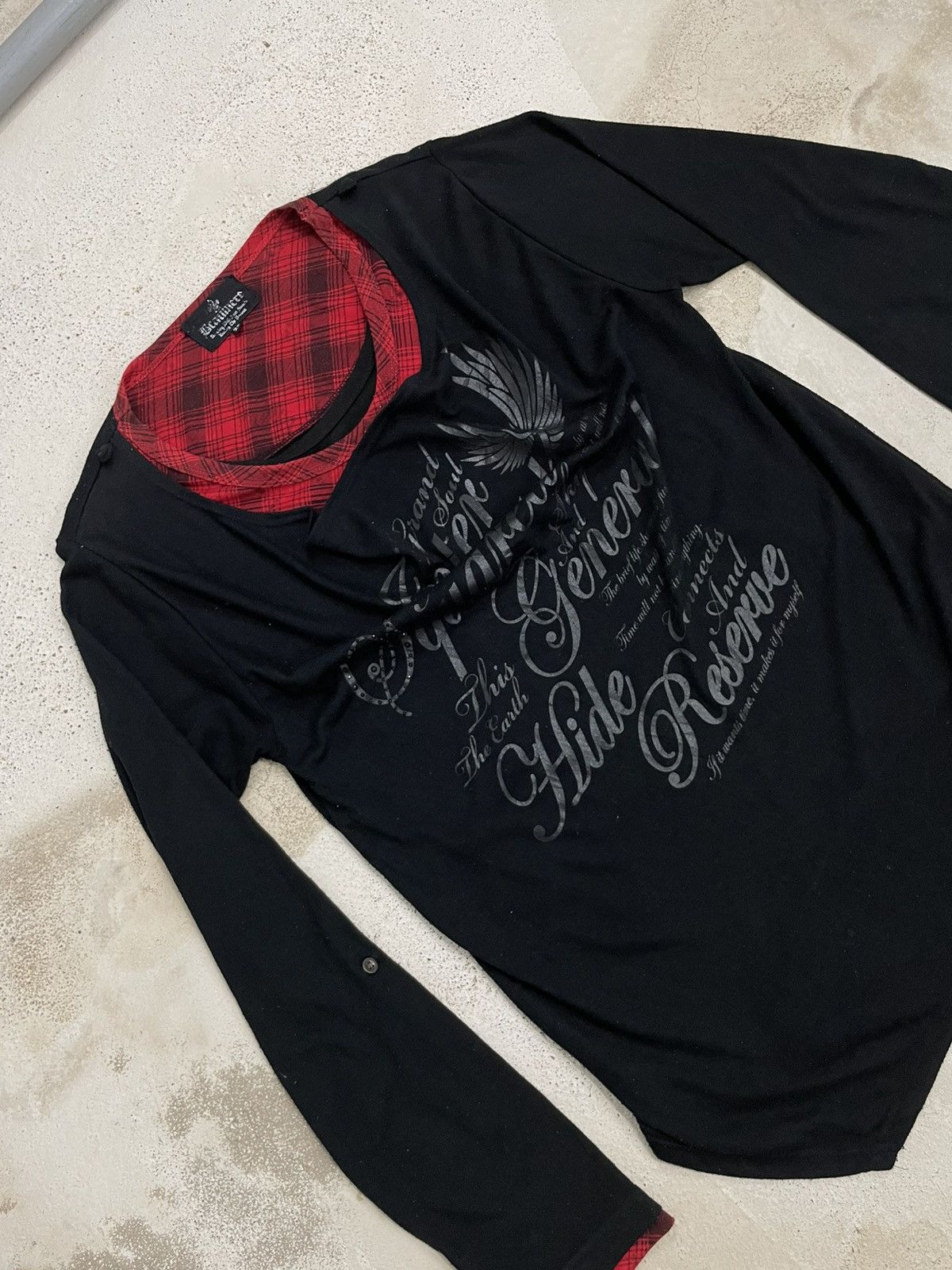 Affliction Beaumere Punk Grunge Y2K Layered Life Poem Size US XXL / EU 58 / 5 - 3 Thumbnail