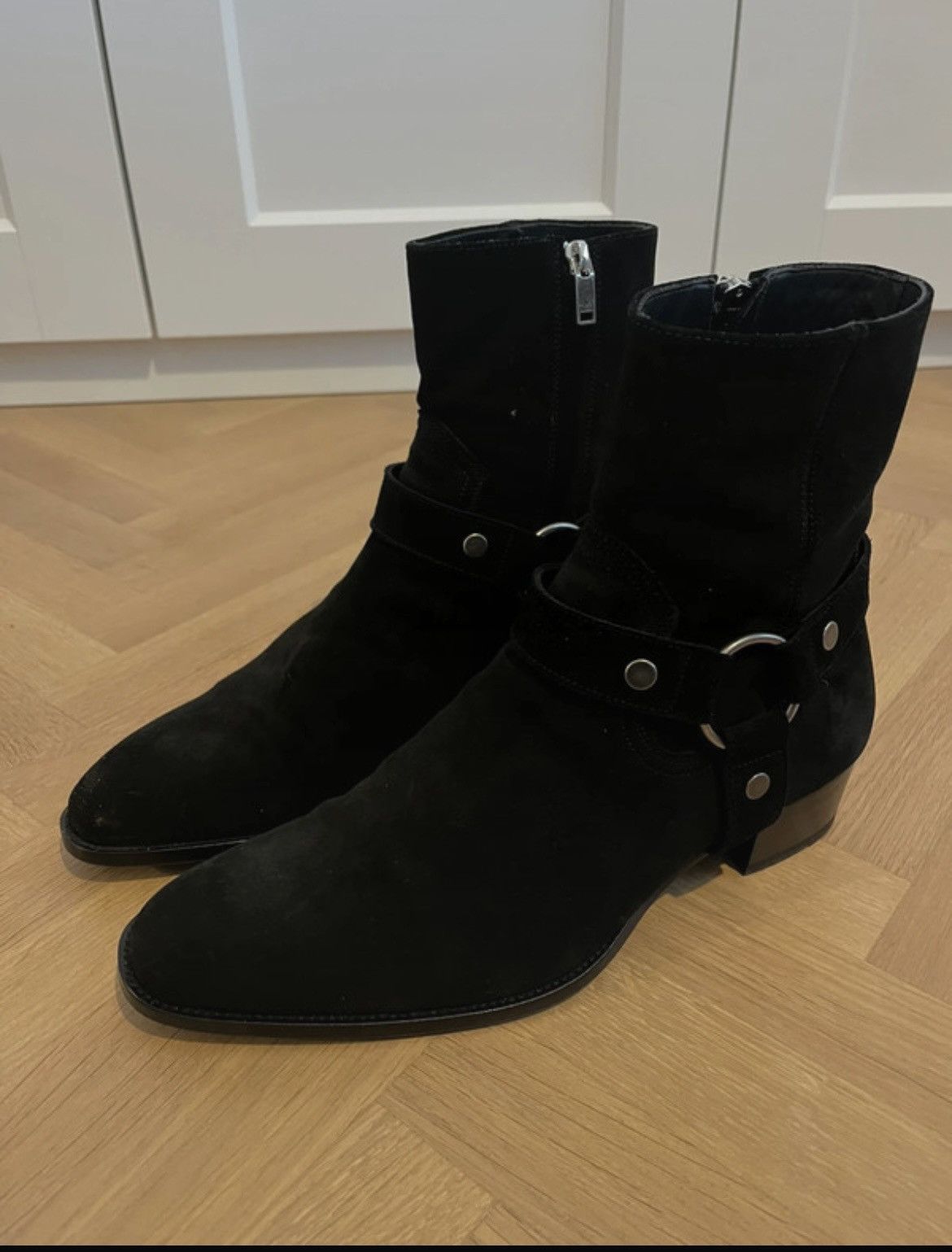 Saint Laurent Wyatt Harness Boots