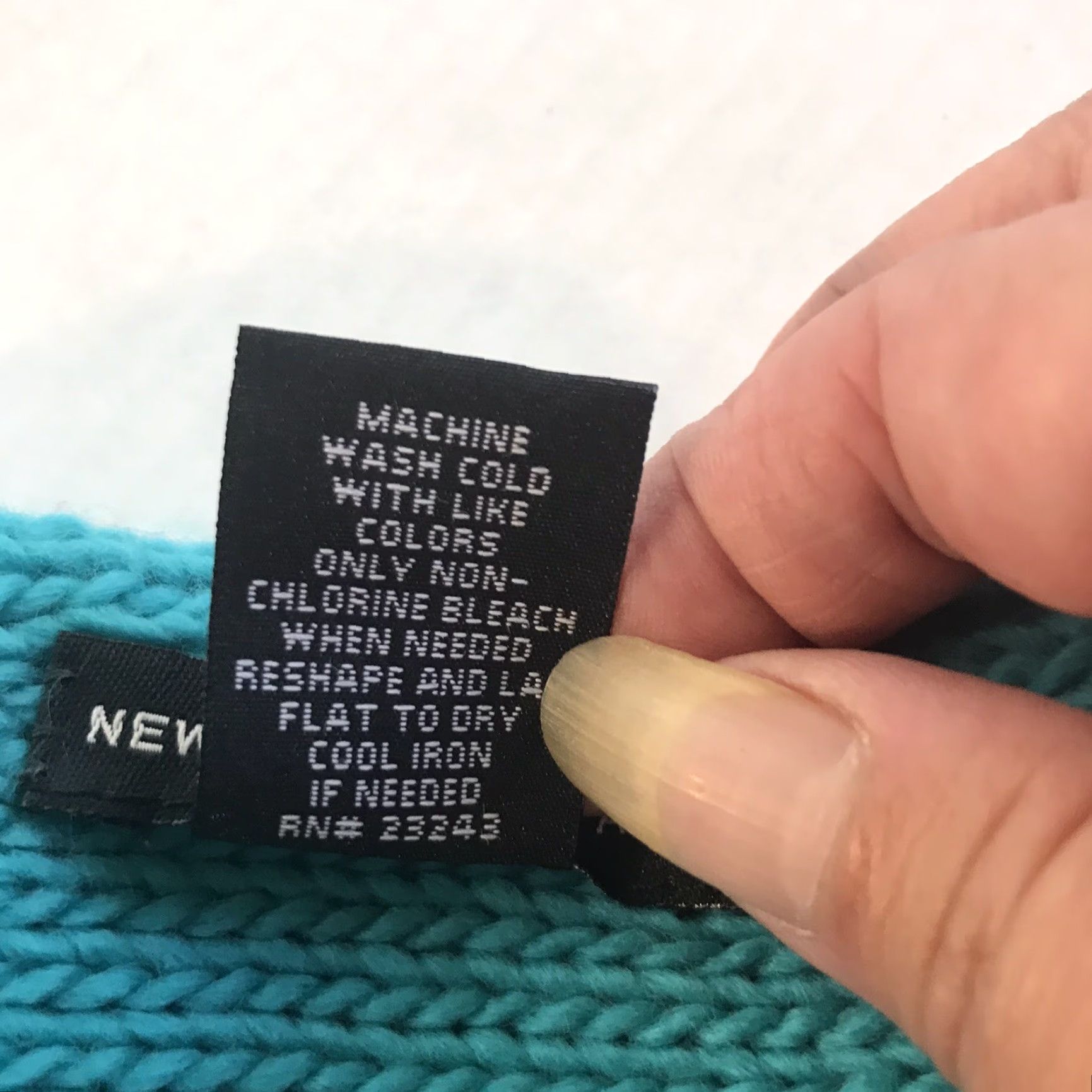 Vintage New York & Co Long Scarf Turquoise Argyle Pattern Women 70in x 7in Stylish Winter Neck Warmer Size ONE SIZE - 4 Thumbnail