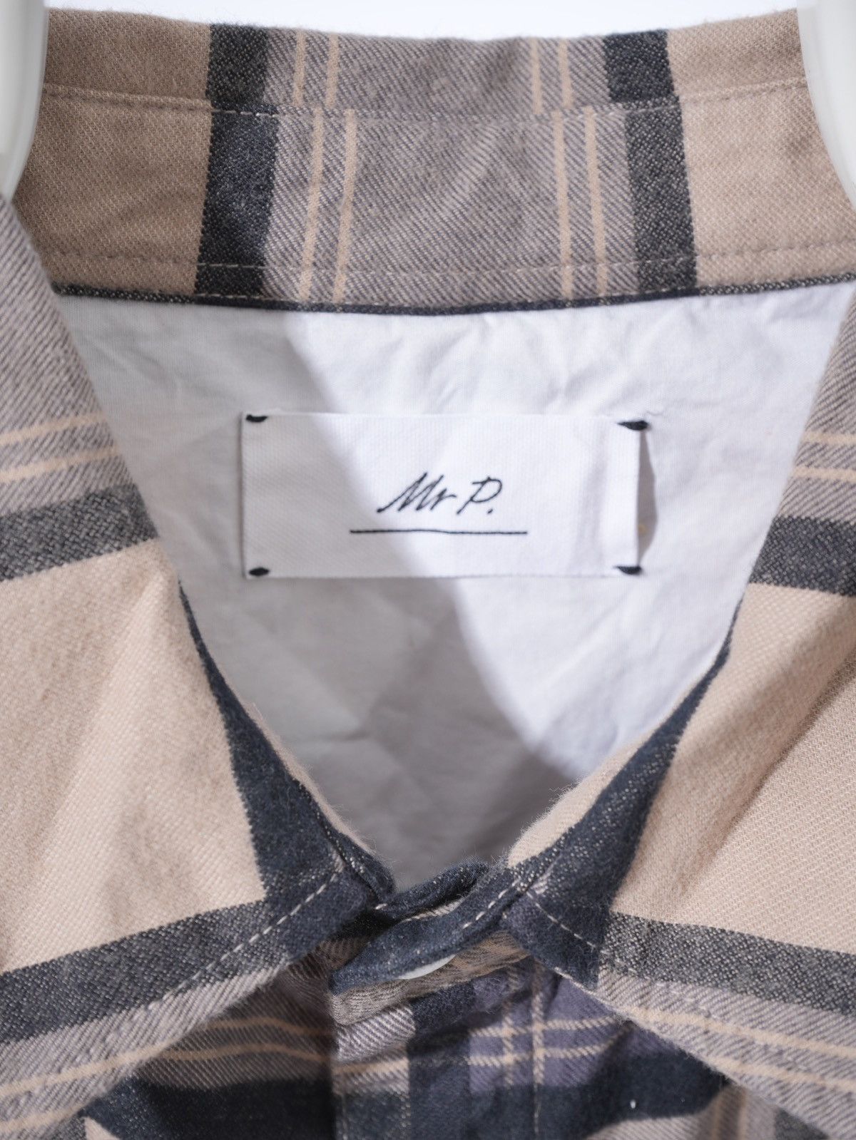 Mr P. Mr P. Checked Cotton Flannel Shirt sz L Size US L / EU 52-54 / 3 - 3 Thumbnail