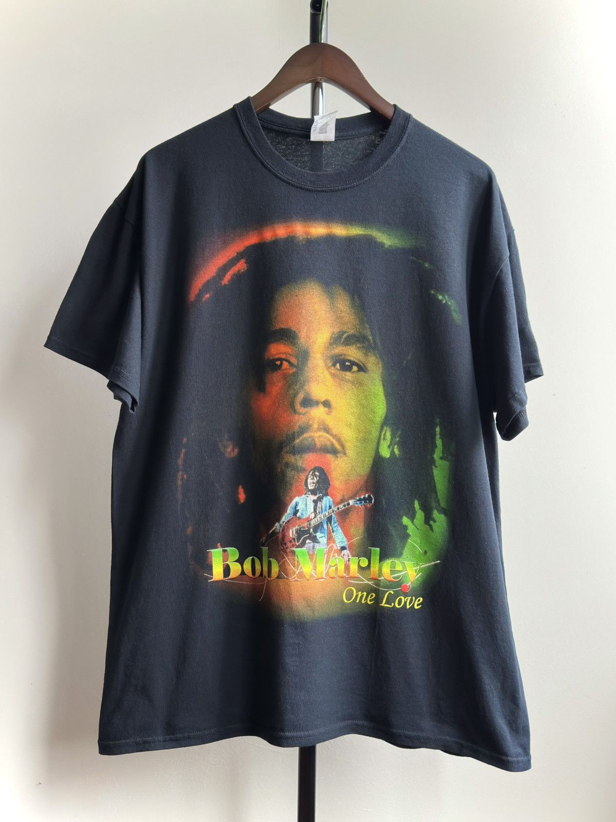Bob Marley × Rap Tees × Vintage VINTAGE Y2K BOB MARLEY ONE LOVE GRAPHIC TEE Size US XL / EU 56 / 4 - 1 Thumbnail