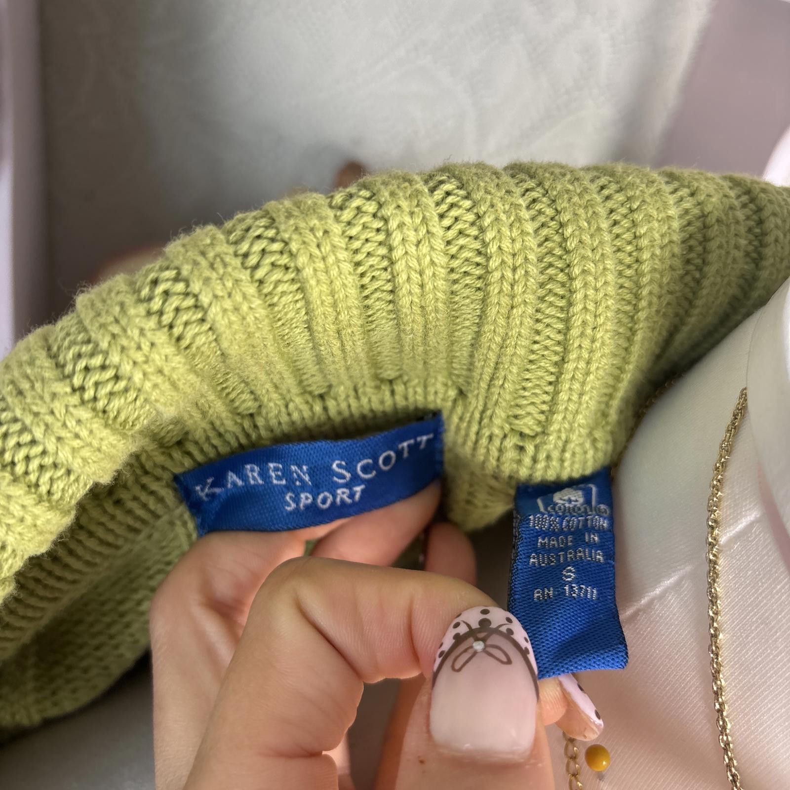 Other y2k green chunky knit layering cardigan Size S / US 4 / IT 40 - 5 Thumbnail