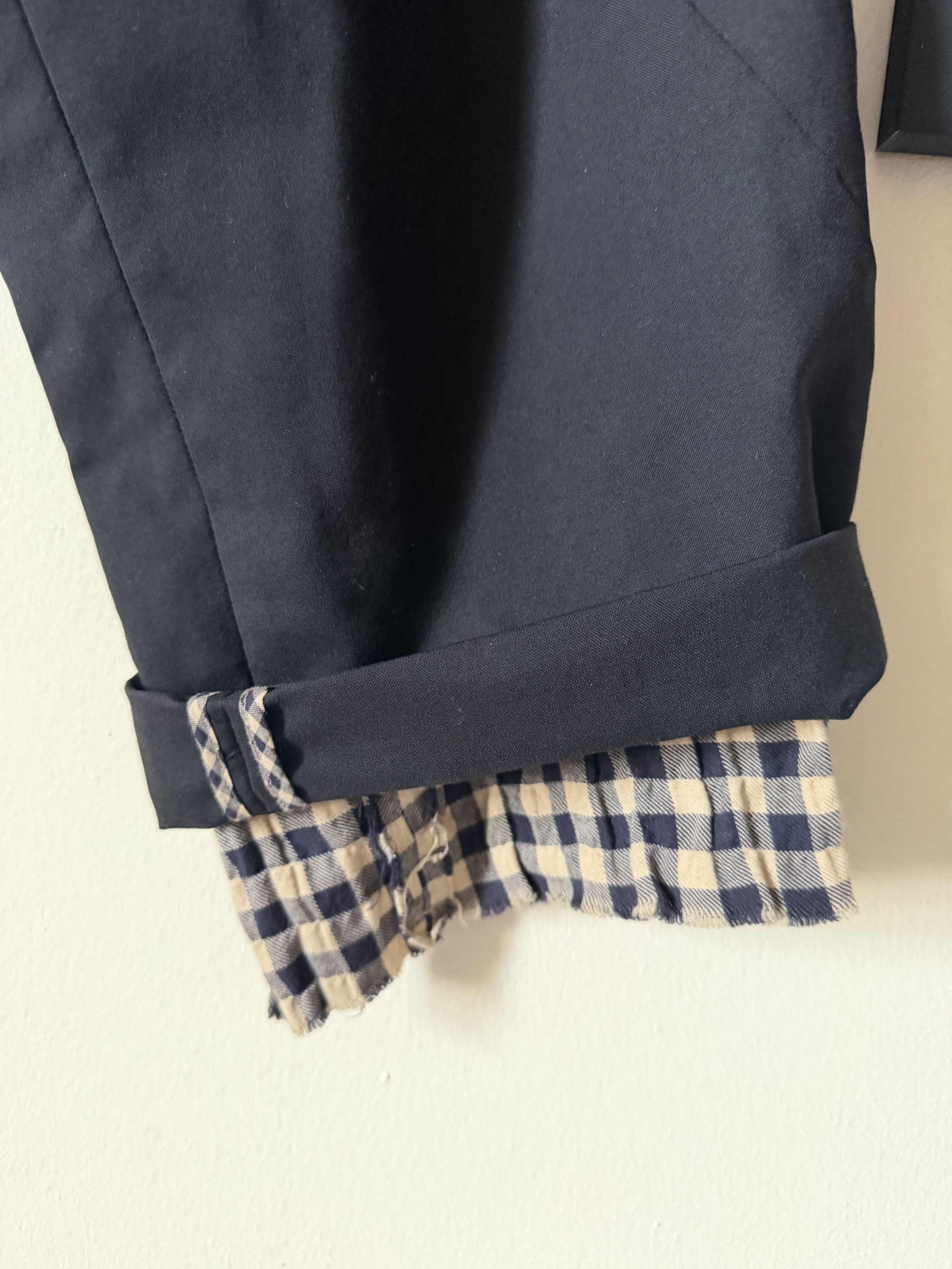 Takahiromiyashita The Soloist. Black/plaid lined suit (blazer and pants) Size 34S - 7 Thumbnail