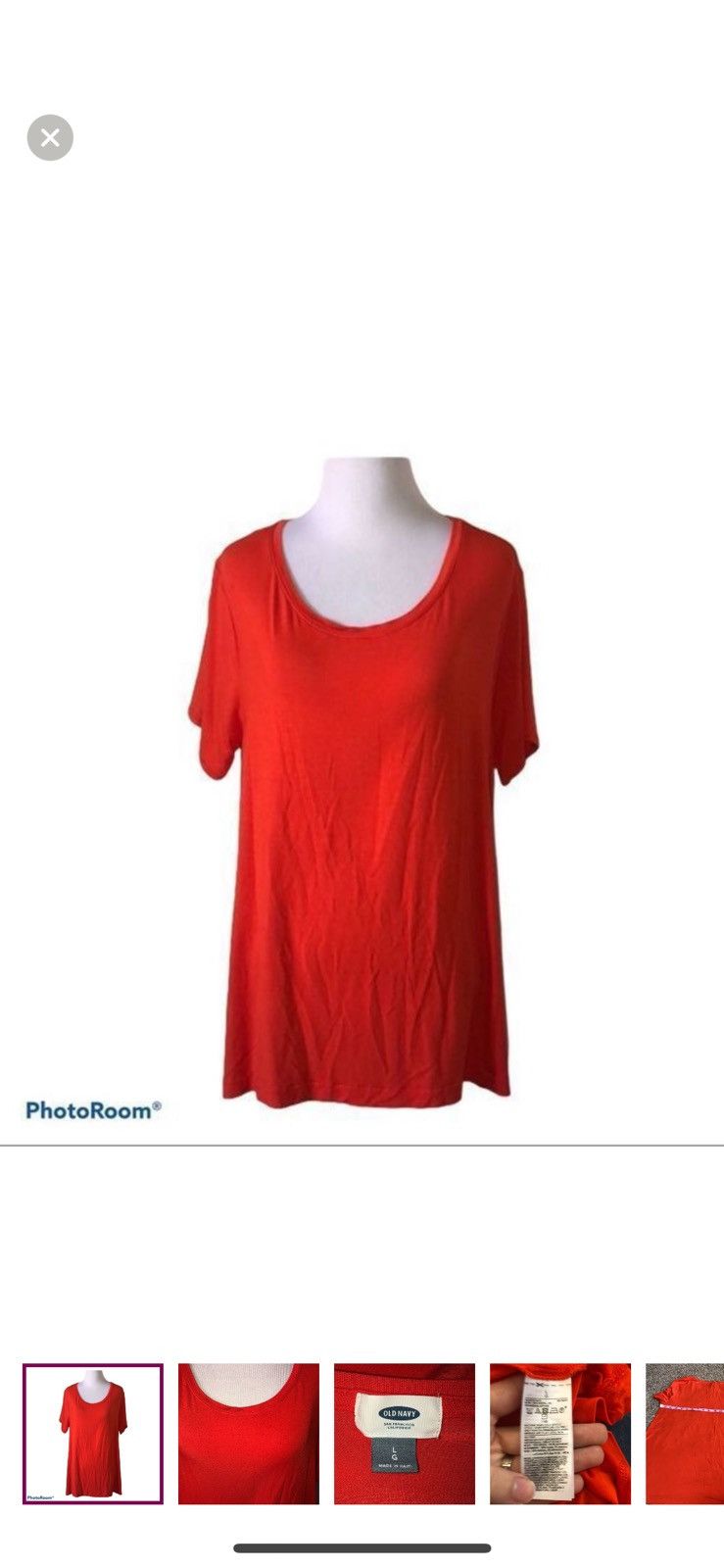 Old Navy Old navy large orange swing tee Size L / US 10 / IT 46 - 1 Thumbnail