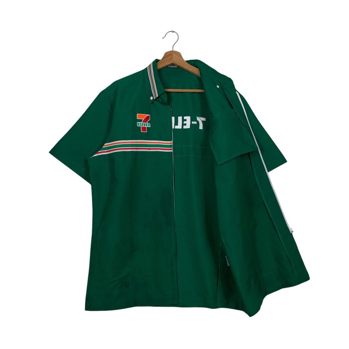Vintage 7-ELEVEN Big Logo Green Worker Uniform Jacket #2365-C106 Size US L / EU 52-54 / 3 - 9 Thumbnail