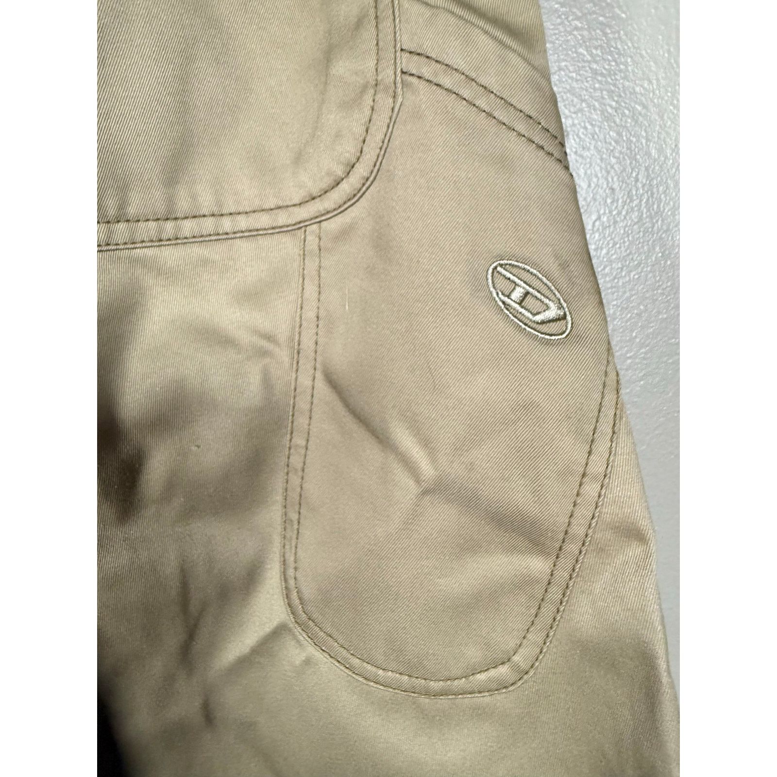 Diesel NWT Diesel High waisted P-Bistro Wide Leg Pants $225 size 28 Size 28" / US 6 / IT 42 - 10 Thumbnail