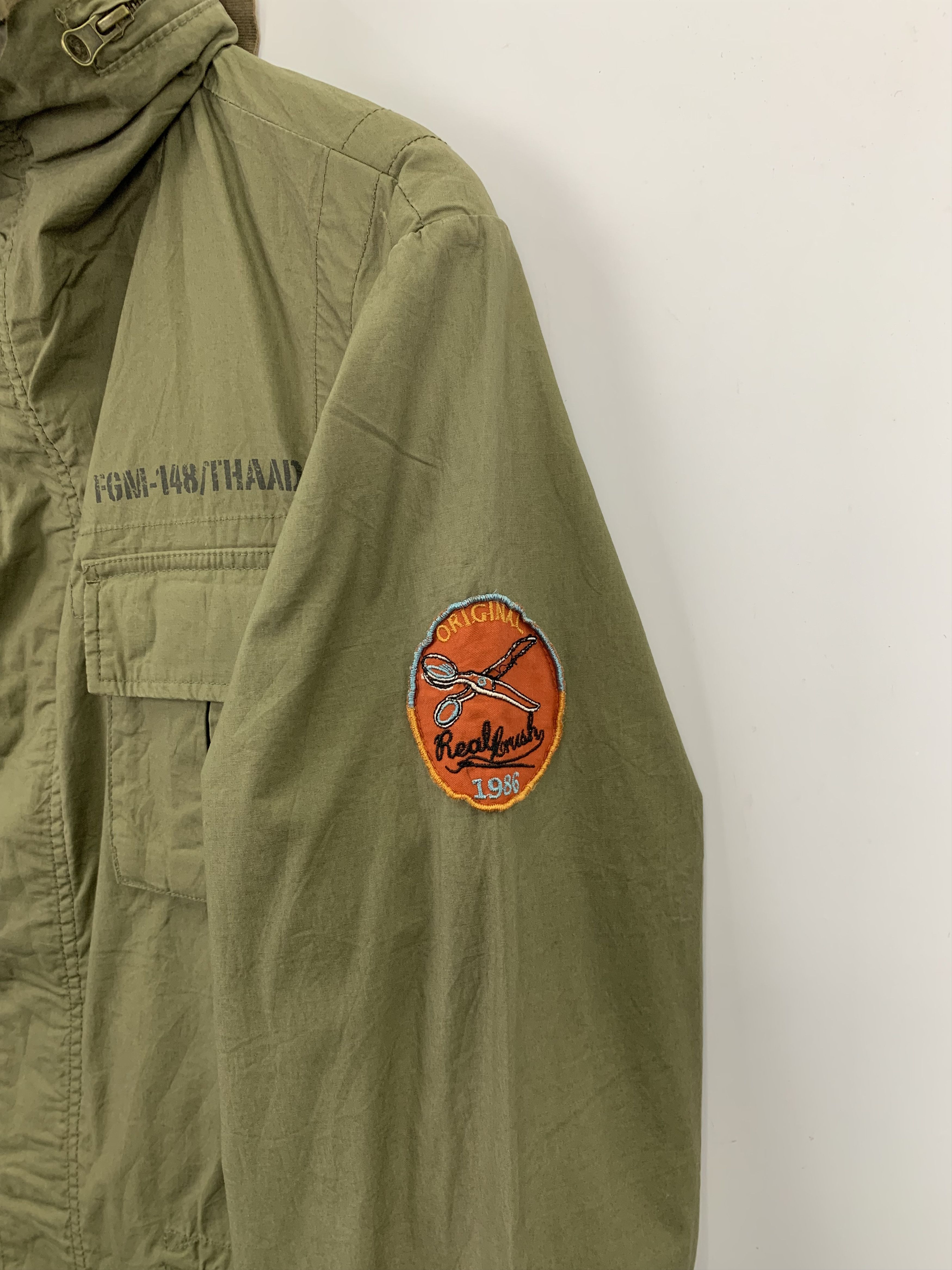 Vintage Vintage Real Crush Military Denim Jacket Patches J0905 Size US M / EU 48-50 / 2 - 8 Thumbnail