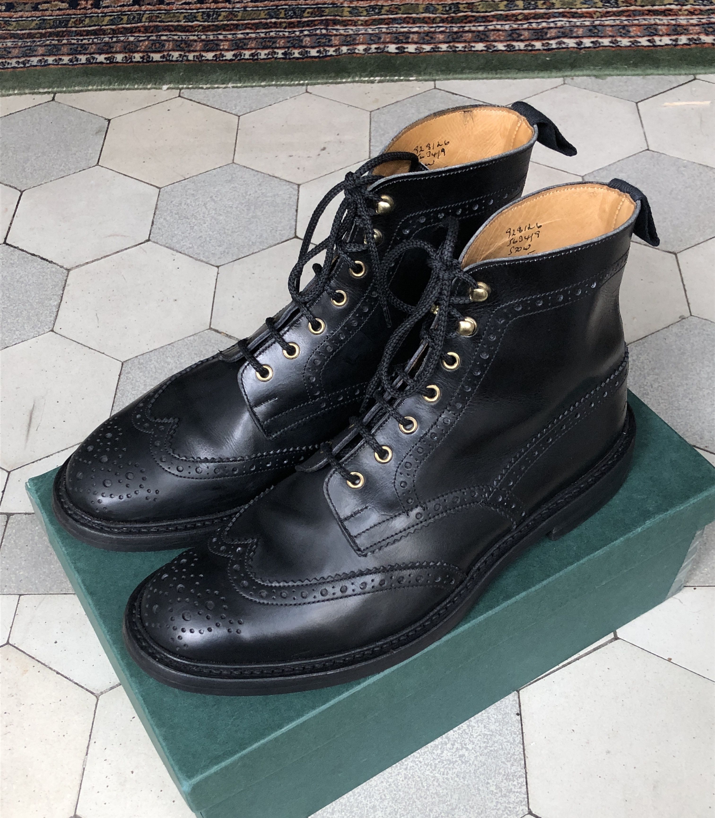 Tricker's Tricker's "Stow" brogue boots customised UK 10.5 Size US 11.5 / EU 44-45 - 1 Thumbnail