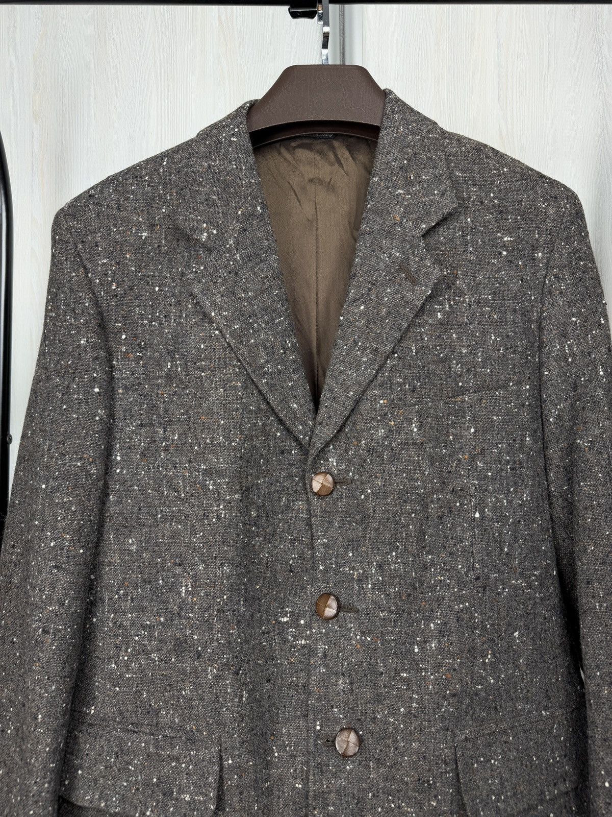 Yves Saint Laurent Yves Saint Laurent x Lanificio Paoletti wool tweed blazer 48 Size 38R - 3 Thumbnail