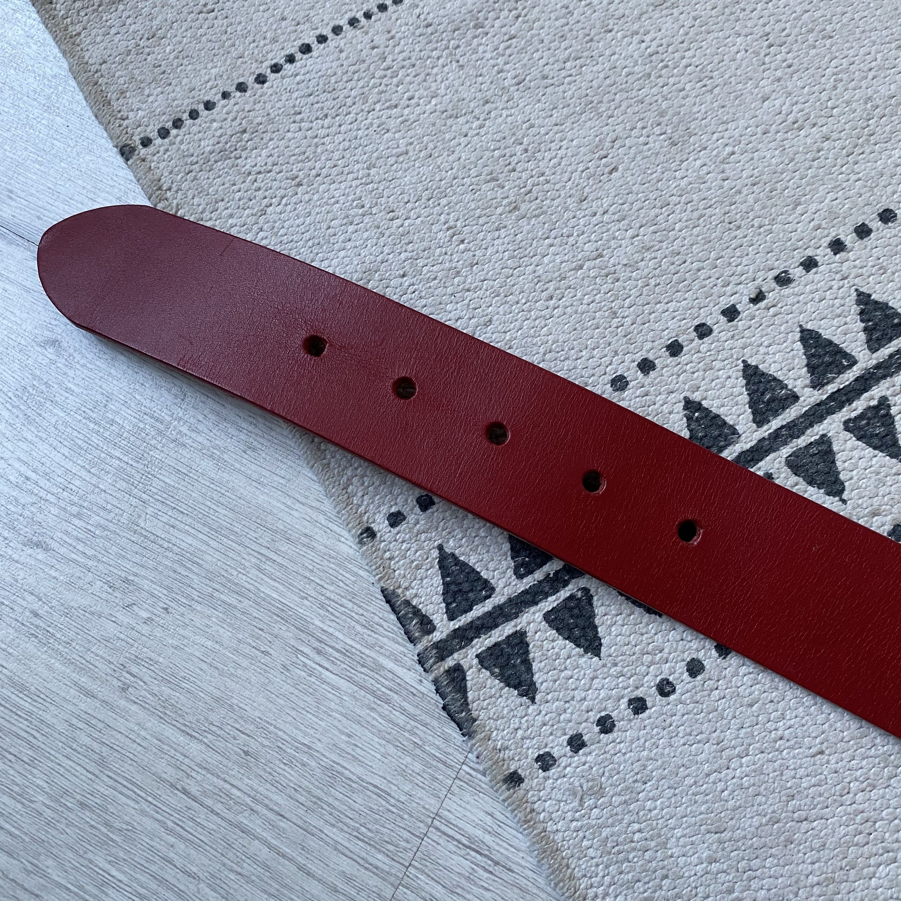 Carhartt Y2K Carhartt leather Belt Avant-Garde BB simon vibe Size 32 - 5 Thumbnail