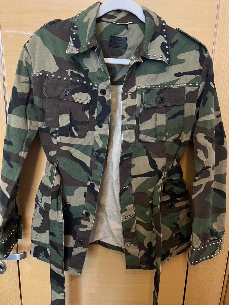 Saint Laurent Paris Saint Laurent Paris Camouflage jacket 2505-Nextarrow Size US XS / EU 42 / 0 - 1 Thumbnail