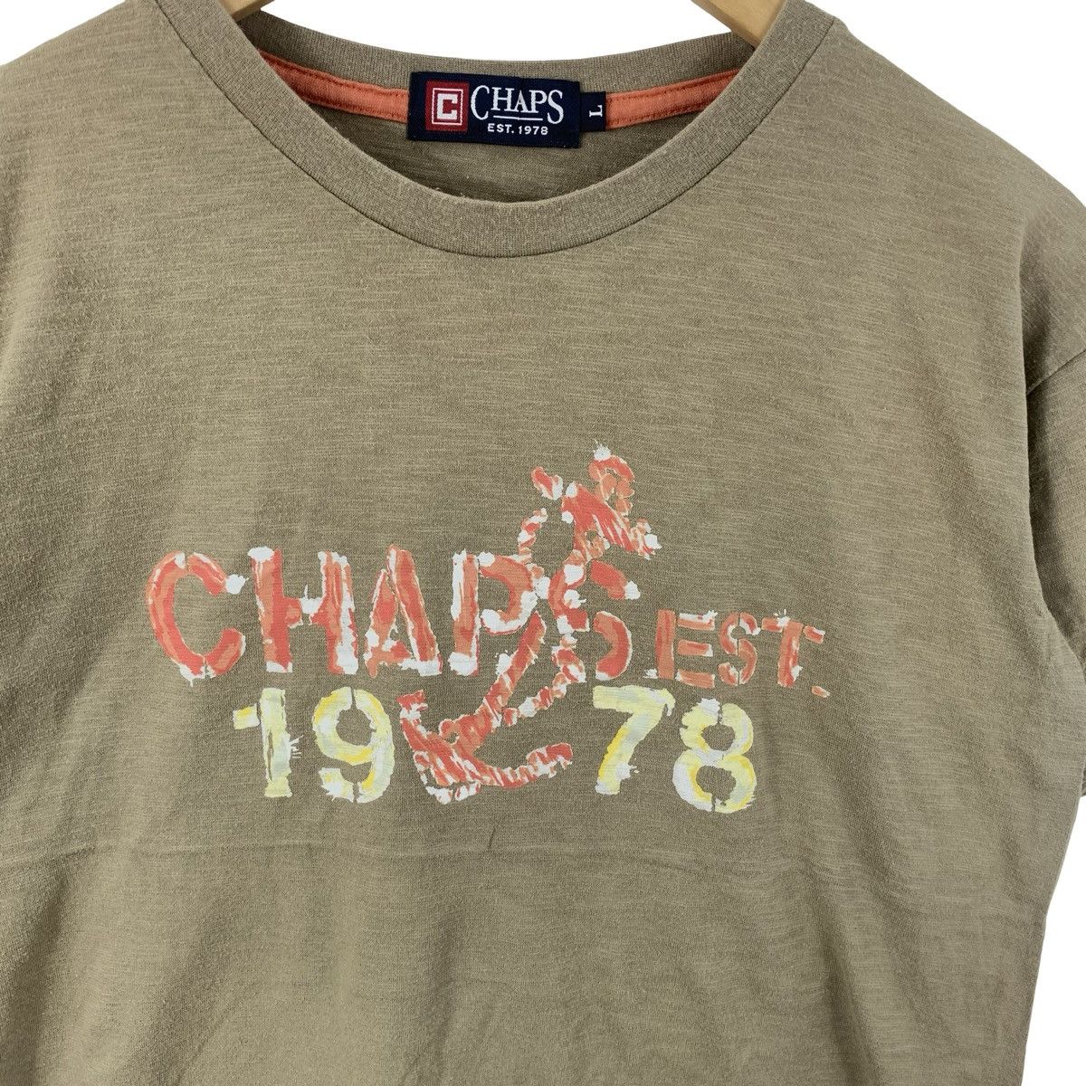 Chaps Vintage CHAPS EST 1978 Graphic Distressed Size US L / EU 52-54 / 3 - 7 Thumbnail
