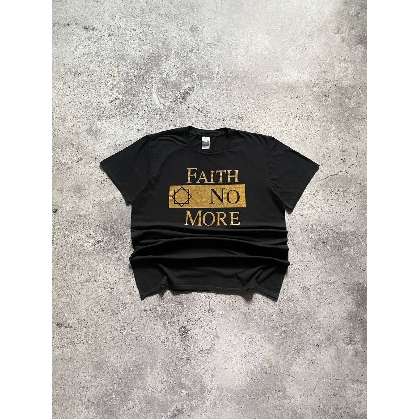 Band Tees × Vintage FAITH NO MORE GOLD CLASSIC LOGO ROCK BAND TEE Size US L / EU 52-54 / 3 - 1 Thumbnail