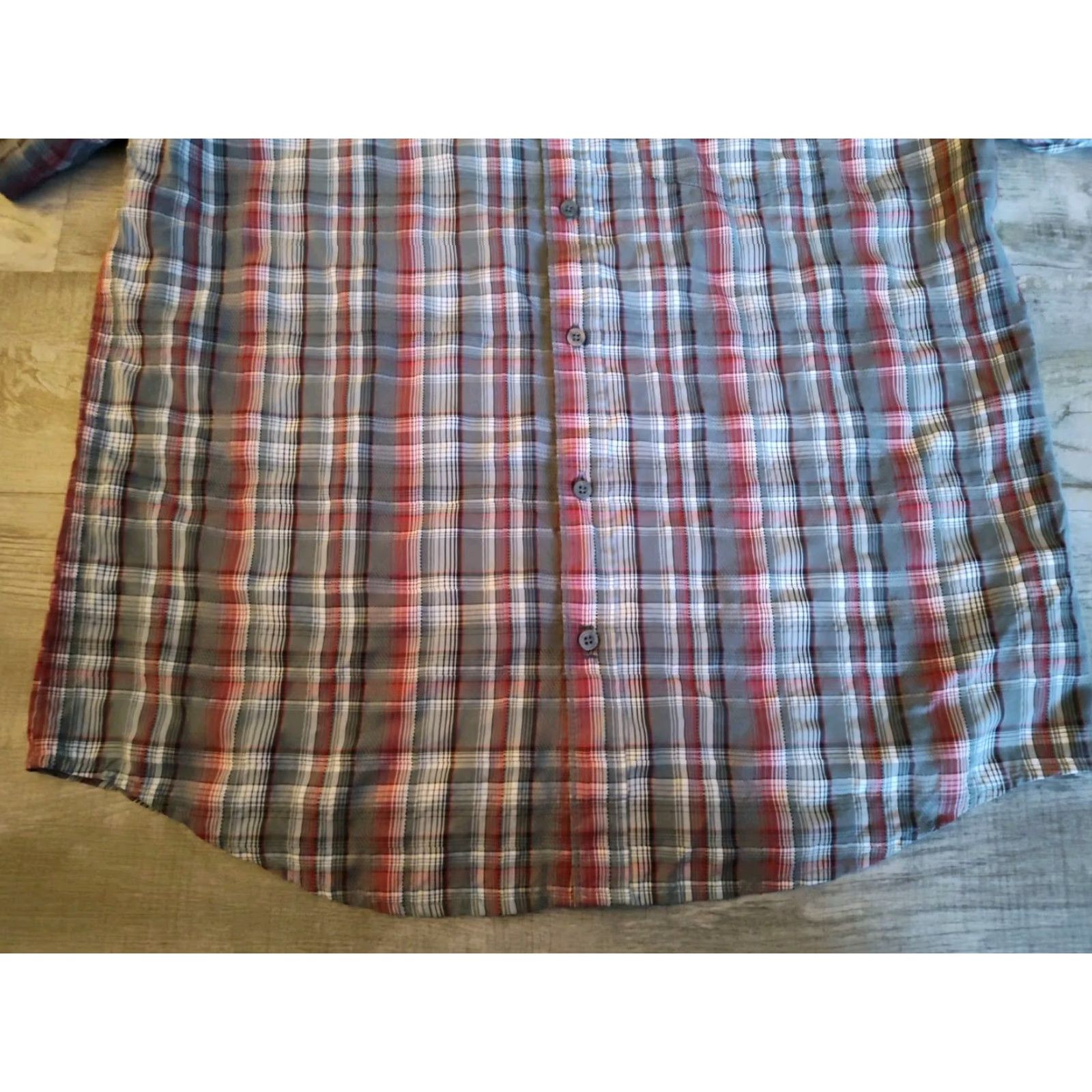 Marmot Marmot Button Up Rayon Poly Short Sleeve Plaid Outdoor Hiking Camp Shirt Mens L Multicolor Size US L / EU 52-54 / 3 - 3 Thumbnail