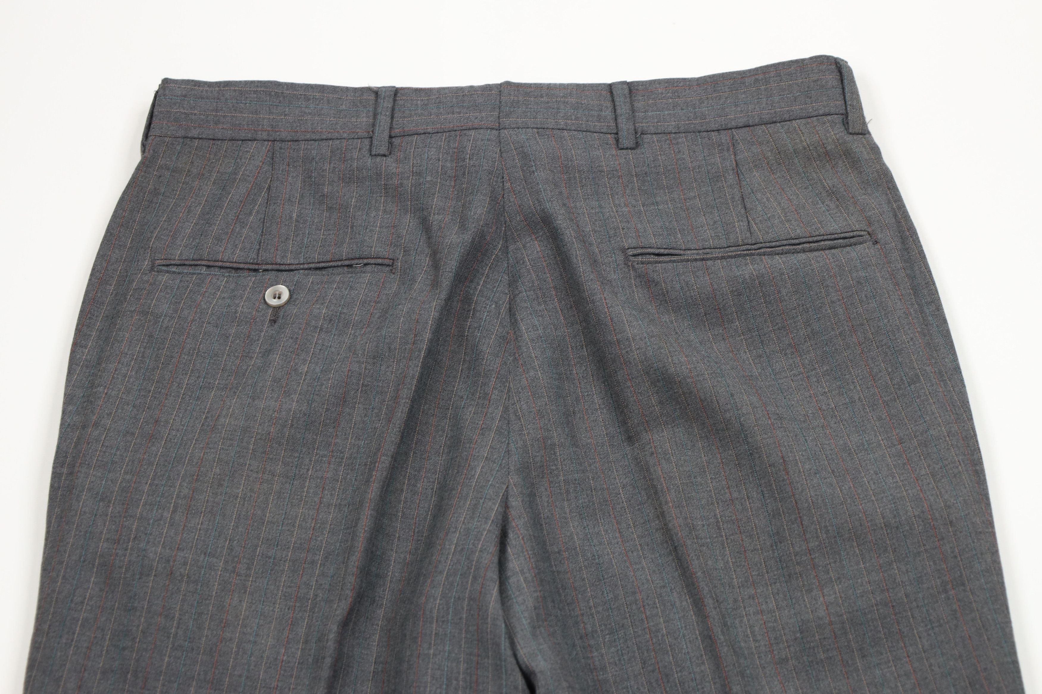 Vintage Vintage 70s Streetwear Rainbow Striped Wide Leg Chino Pants Size US 30 / EU 46 - 8 Thumbnail
