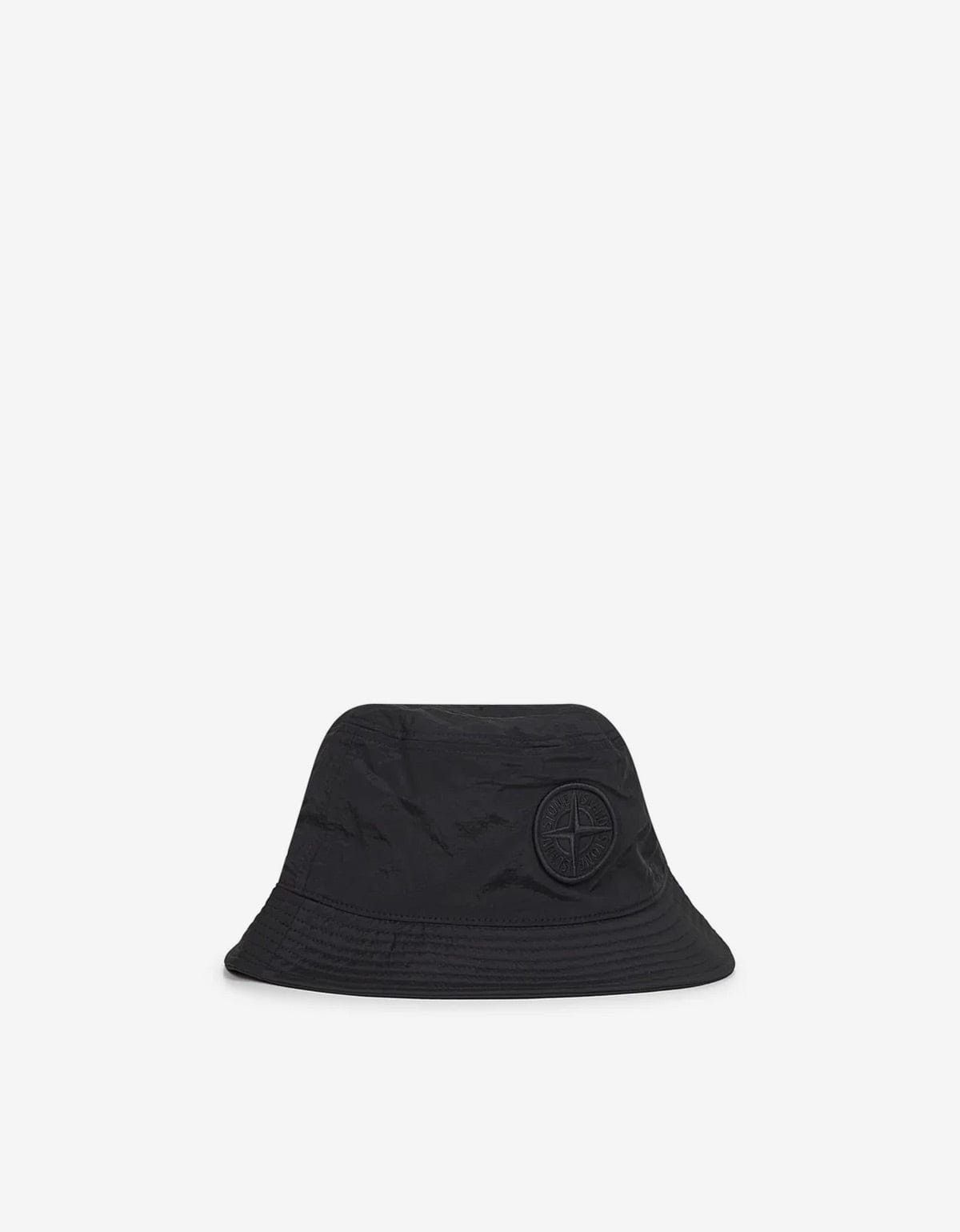 Stone Island Stone Island Black Bucket Hat Size 34 - 2 Thumbnail