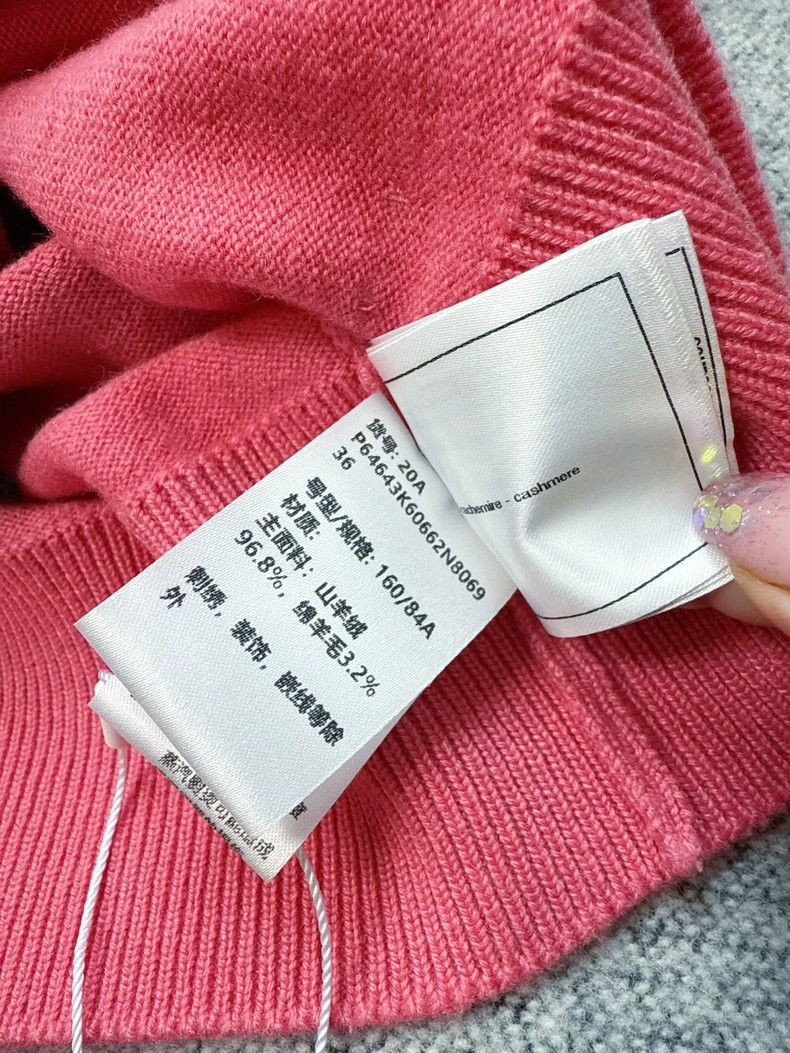 Chanel Chanel 20A Kangpeng Street Pink and brown knitted cashmere Size XS / US 0-2 / IT 36-38 - 6 Thumbnail