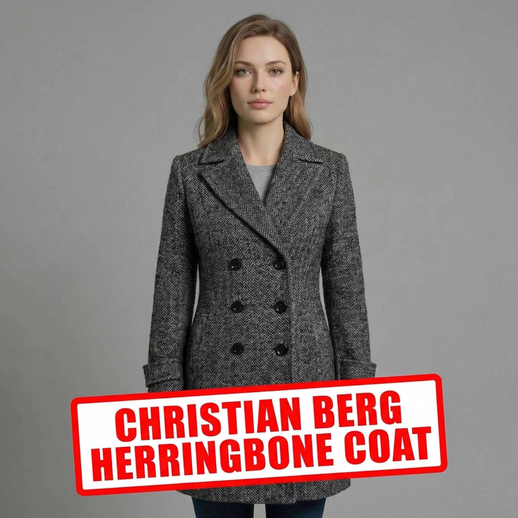 Other Vintage Christian Berg Wool Coat – Wool Blend Overcoat Size M / US 6-8 / IT 42-44 - 1 Thumbnail