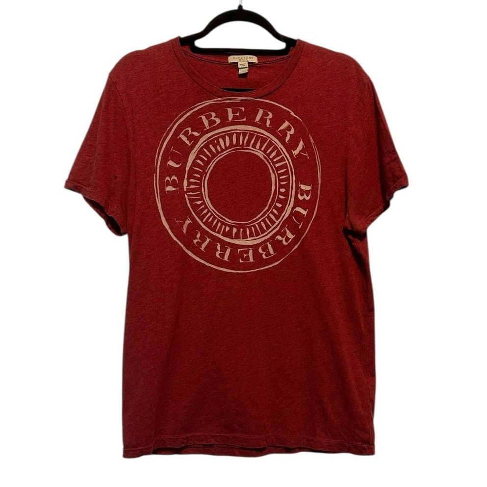 Burberry Burberry red circular logo short sleeves t shirt size Medium Size US M / EU 48-50 / 2 - 1 Thumbnail