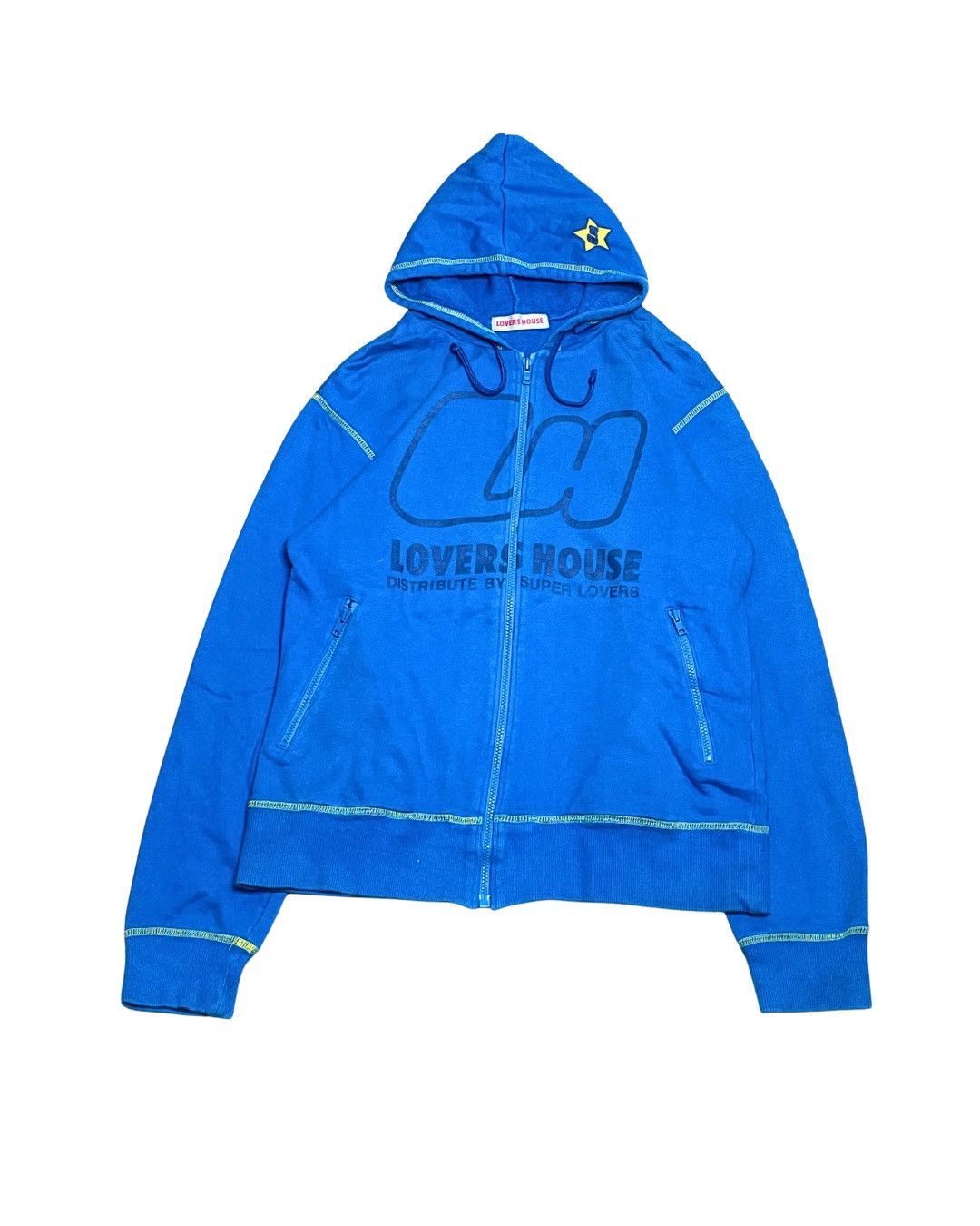 Japanese Brand Lovers House "LH" Big Logo Zip-Up Hoodie Size S / US 4 / IT 40 - 2 Thumbnail