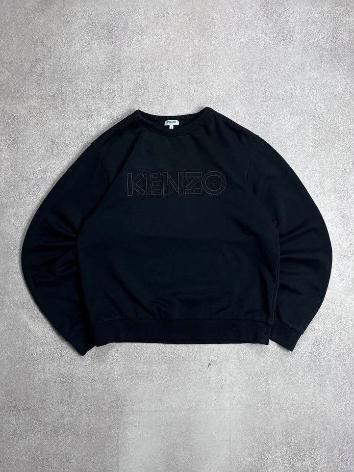 Kenzo × Vintage Vintage Kenzo Big Logo Spellout Sweatshirt L Size US L / EU 52-54 / 3 - 1 Thumbnail