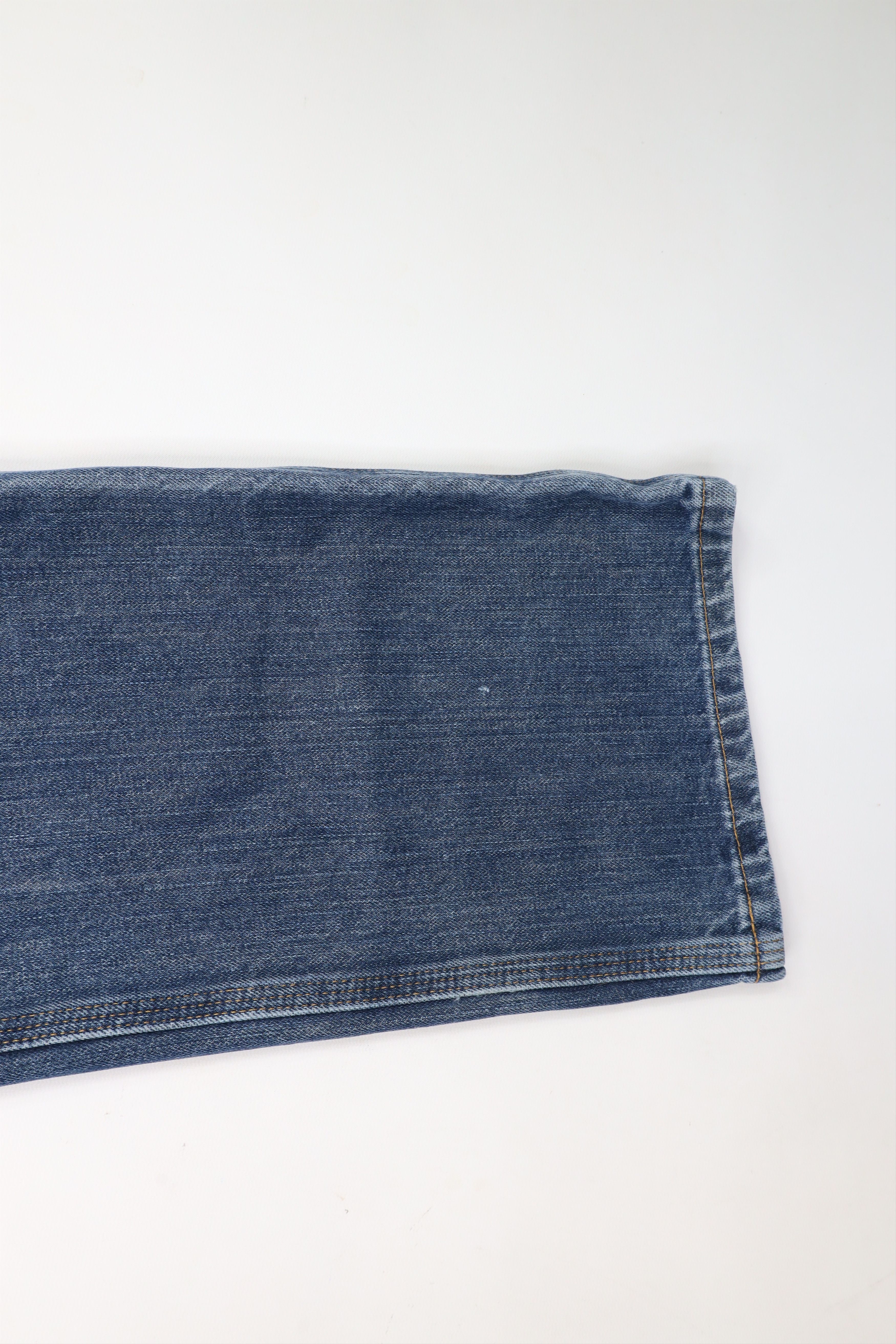 Carhartt × Vintage Vintage Carhartt Relaxed Fit Wide Leg Dungaree Jeans Blue Size US 36 / EU 52 - 5 Thumbnail