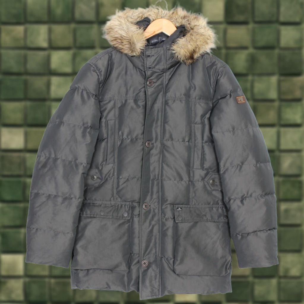 Scotch & Soda SCOTCH & SODA Jacket Mens Fur Hooded Down Parka M Grey Size US M / EU 48-50 / 2 - 1 Thumbnail