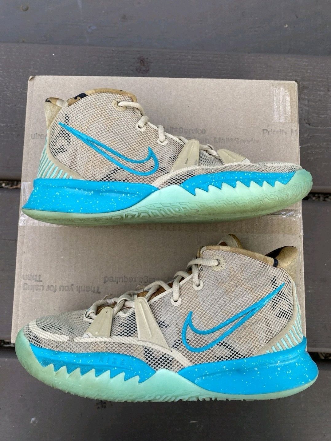 Nike Nike Kyrie 7 Gs Ripple CT4080207 Size 6 Size US 6 / EU 39 - 3 Thumbnail