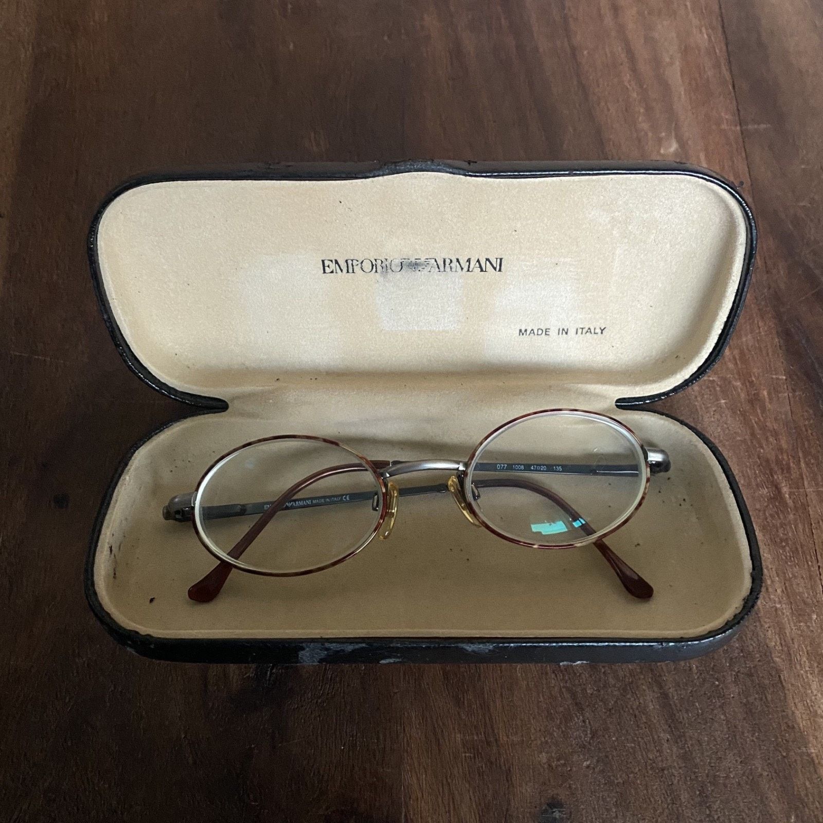 Emporio Armani Emporio Armani Tortoise Eyeglasses Glasses FRAMES Case Italy Size ONE SIZE - 11 Thumbnail