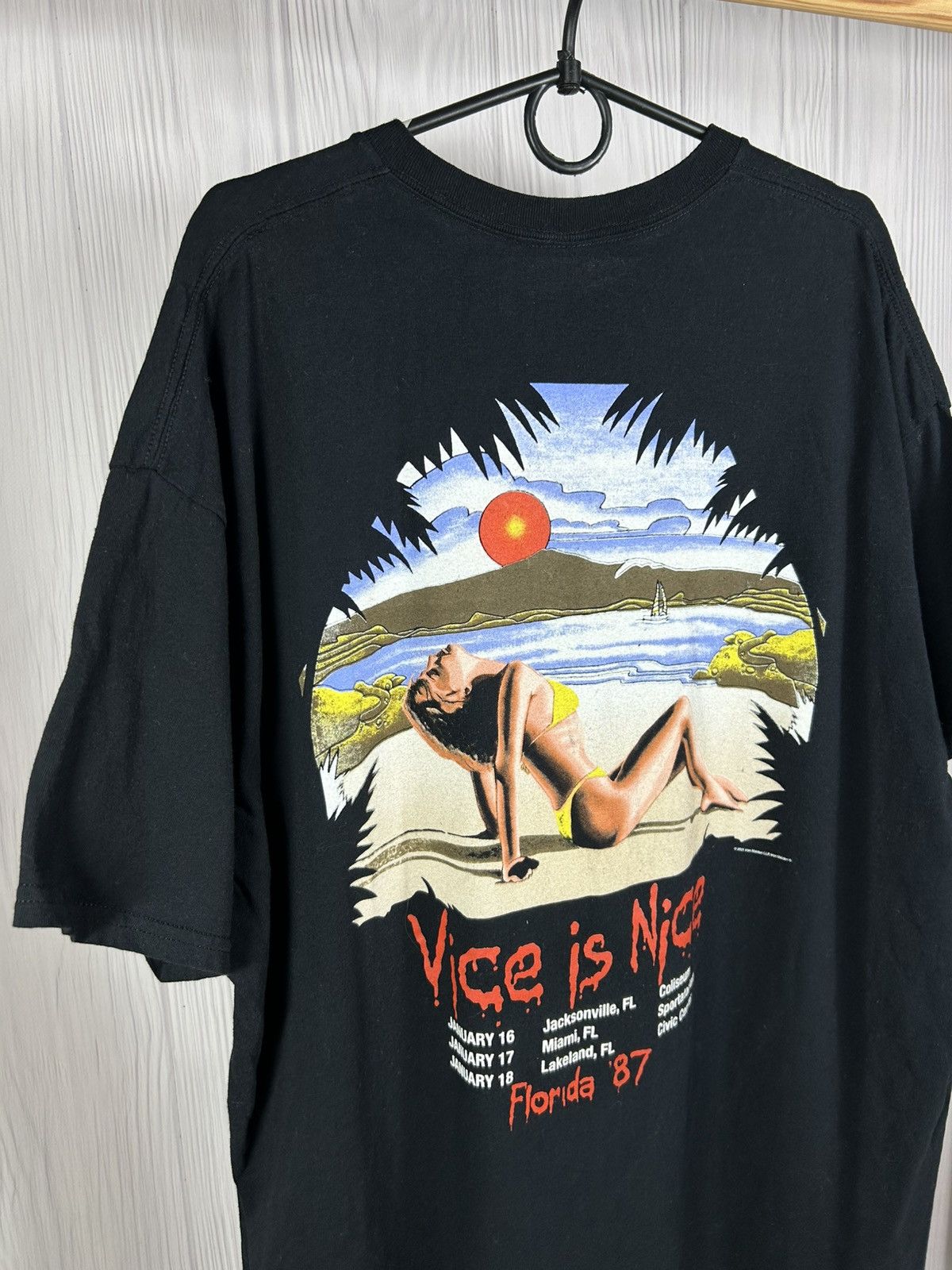 Band Tees Vintage Style Iron Maiden Vice is Nice Band T-Shirt Size L Size US L / EU 52-54 / 3 - 6 Thumbnail