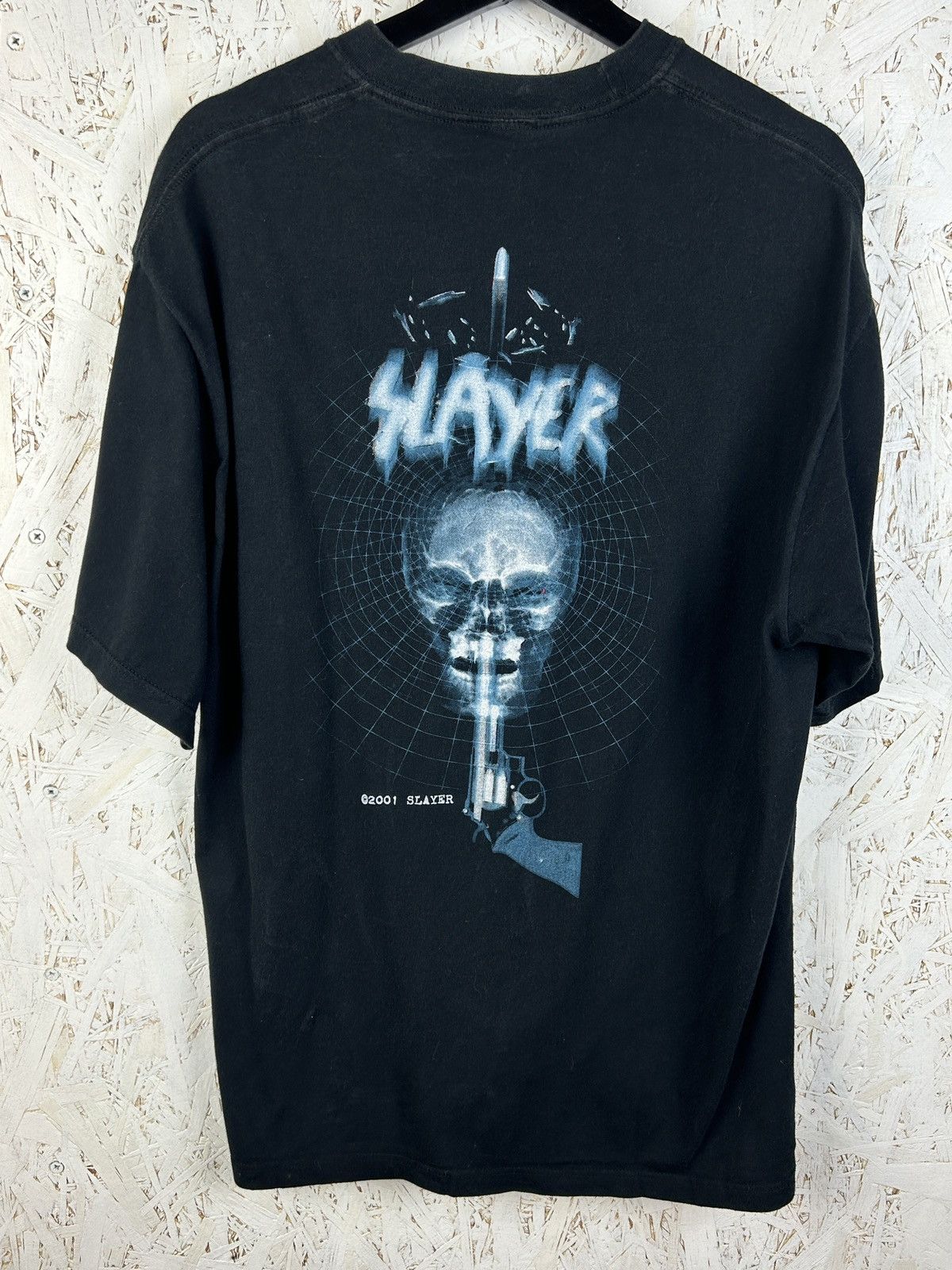 Band Tees Vintage 2001 Slayer Crazy Bootleg T-Shirt Black L Size US L / EU 52-54 / 3 - 5 Thumbnail