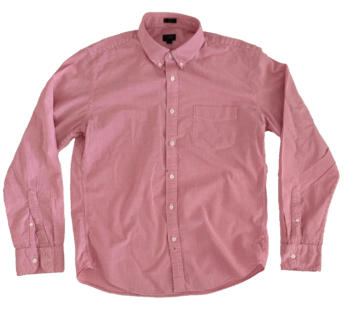 J.Crew J Crew Size L Men’s Slim Fit Red White Check Button Size US L / EU 52-54 / 3 - 1 Thumbnail